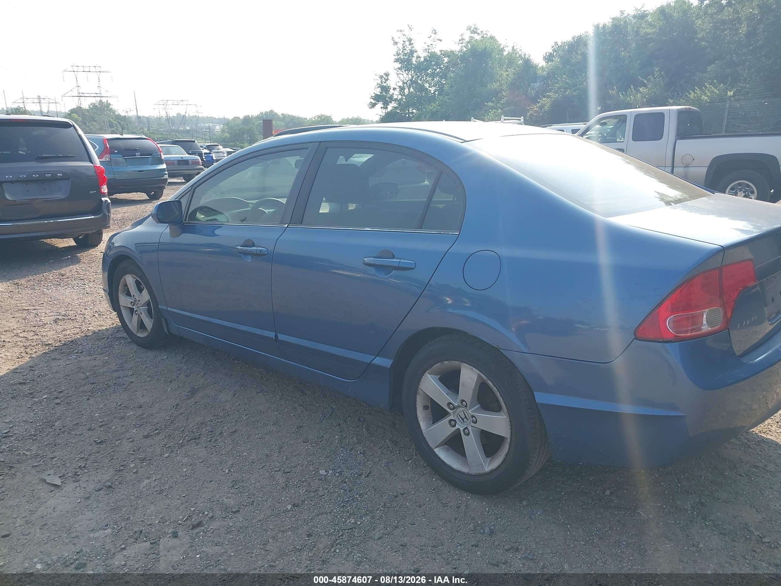 2007 Honda Civic Ex Синий vin: 1HGFA168X7L014167