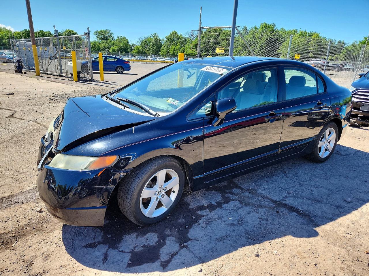 2007 Honda Civic Ex Black vin: 1HGFA168X7L019224