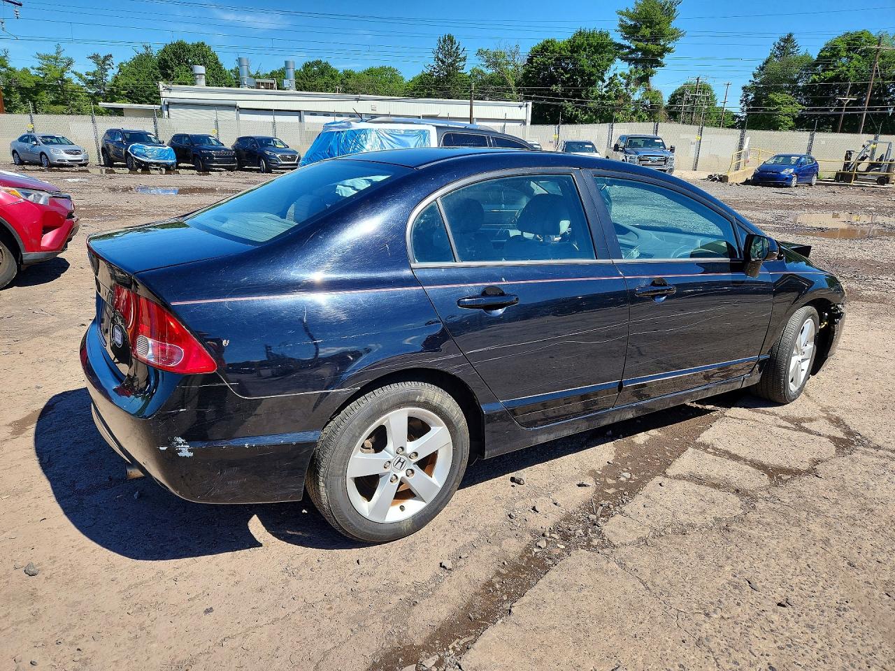 2007 Honda Civic Ex Black vin: 1HGFA168X7L019224