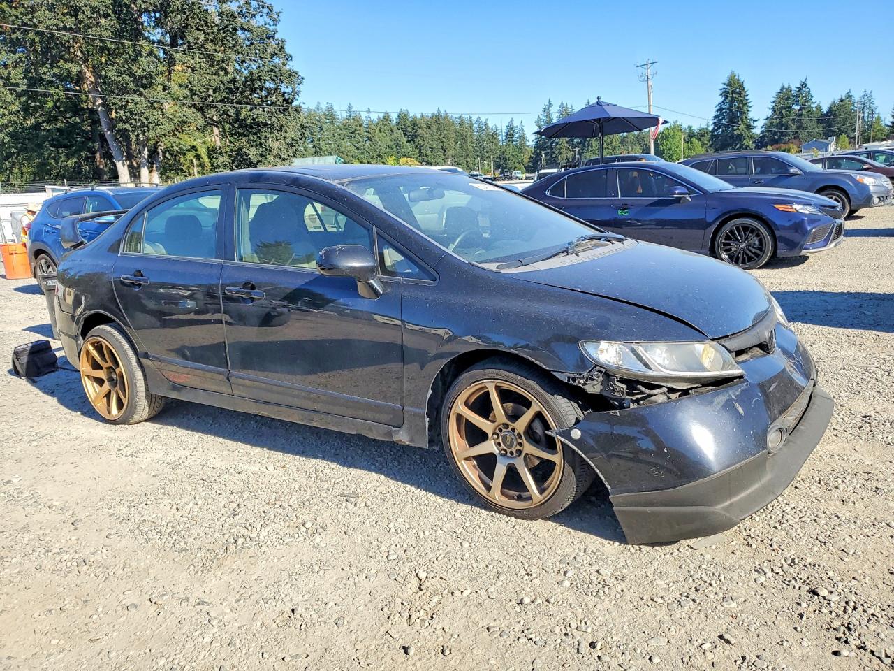 2007 Honda Civic Ex Black vin: 1HGFA168X7L052000