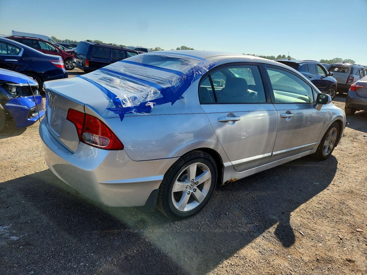 2007 Honda Civic Ex Silver vin: 1HGFA168X7L070609