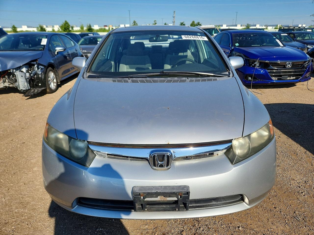 2007 Honda Civic Ex Silver vin: 1HGFA168X7L070609