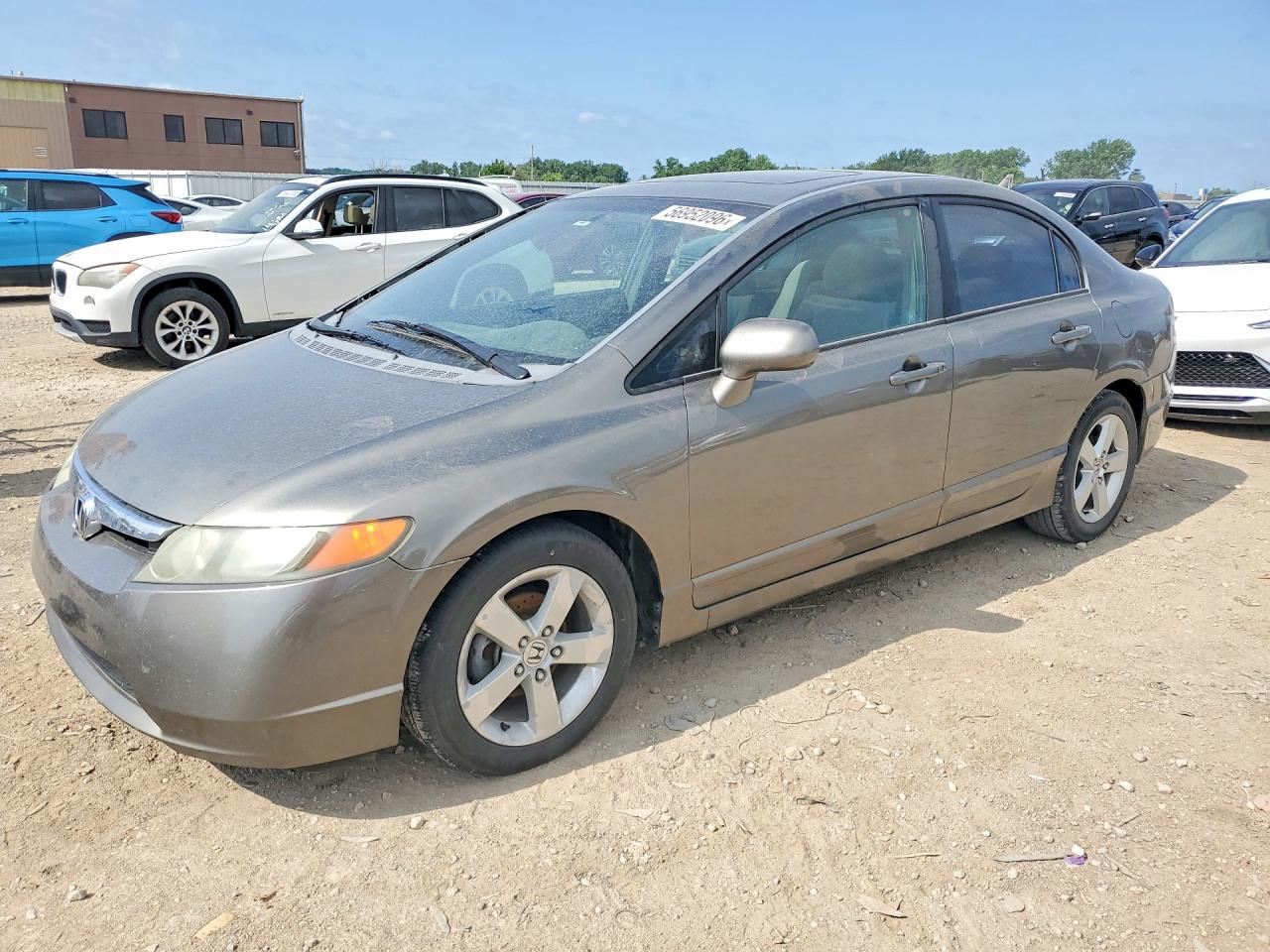 2007 Honda Civic Ex Gray vin: 1HGFA168X7L092481