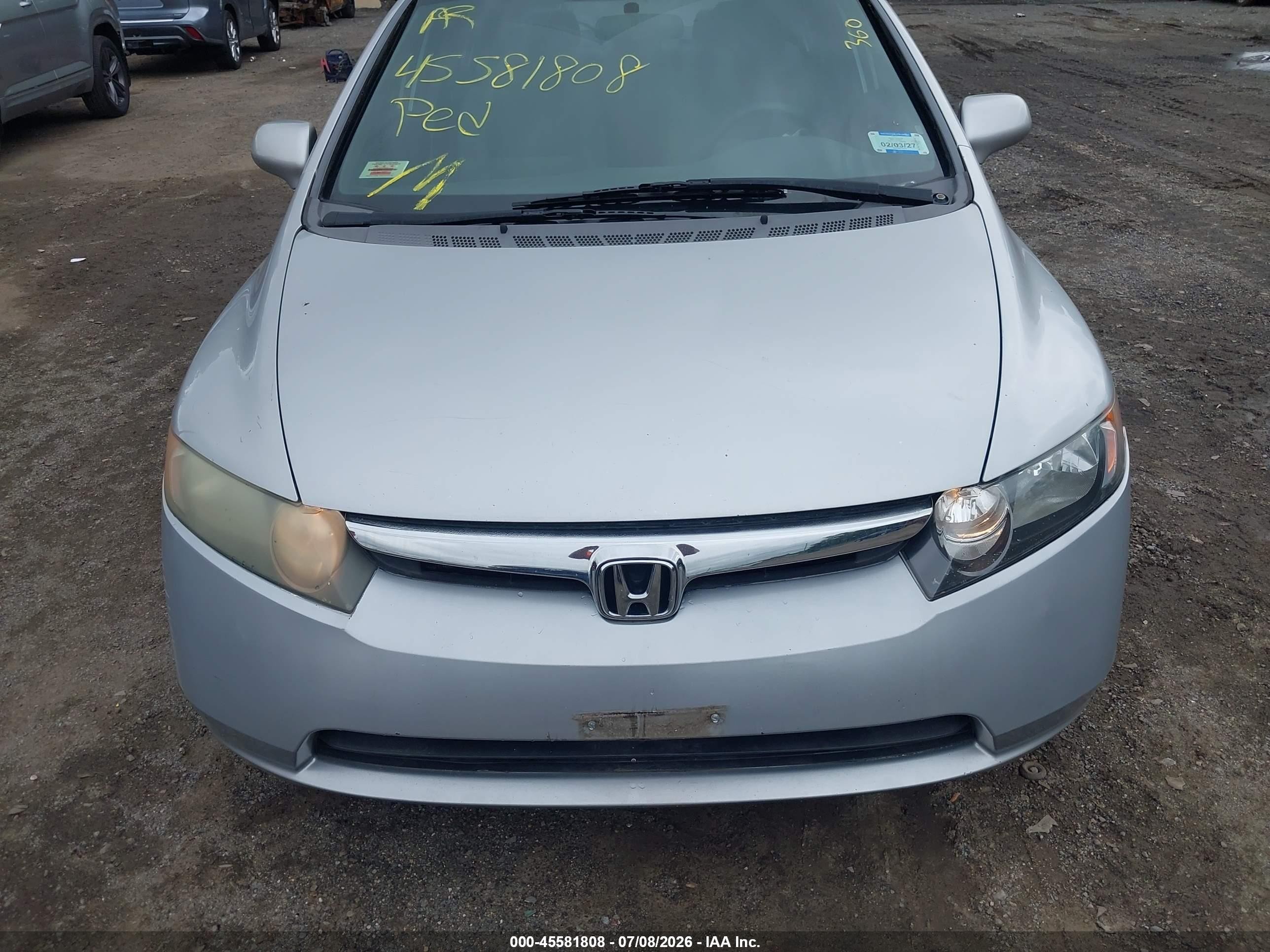 2007 Honda Civic Ex Silver vin: 1HGFA168X7L098040