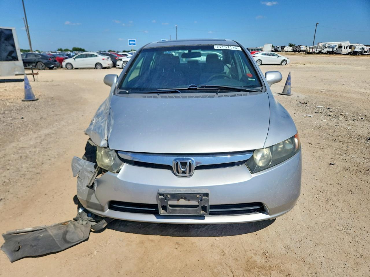2007 Honda Civic Ex Серебряный vin: 1HGFA168X7L104760