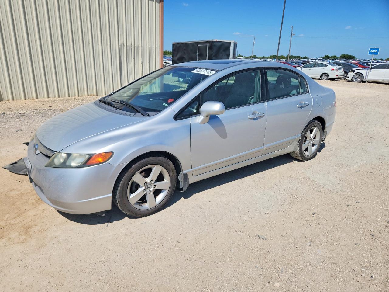 2007 Honda Civic Ex Silver vin: 1HGFA168X7L104760
