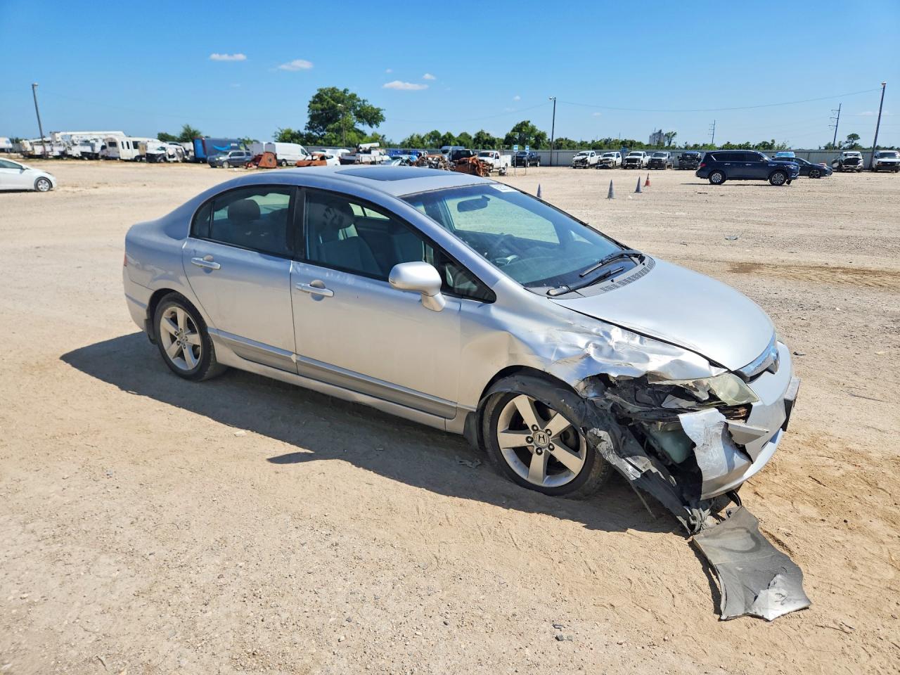 2007 Honda Civic Ex Серебряный vin: 1HGFA168X7L104760