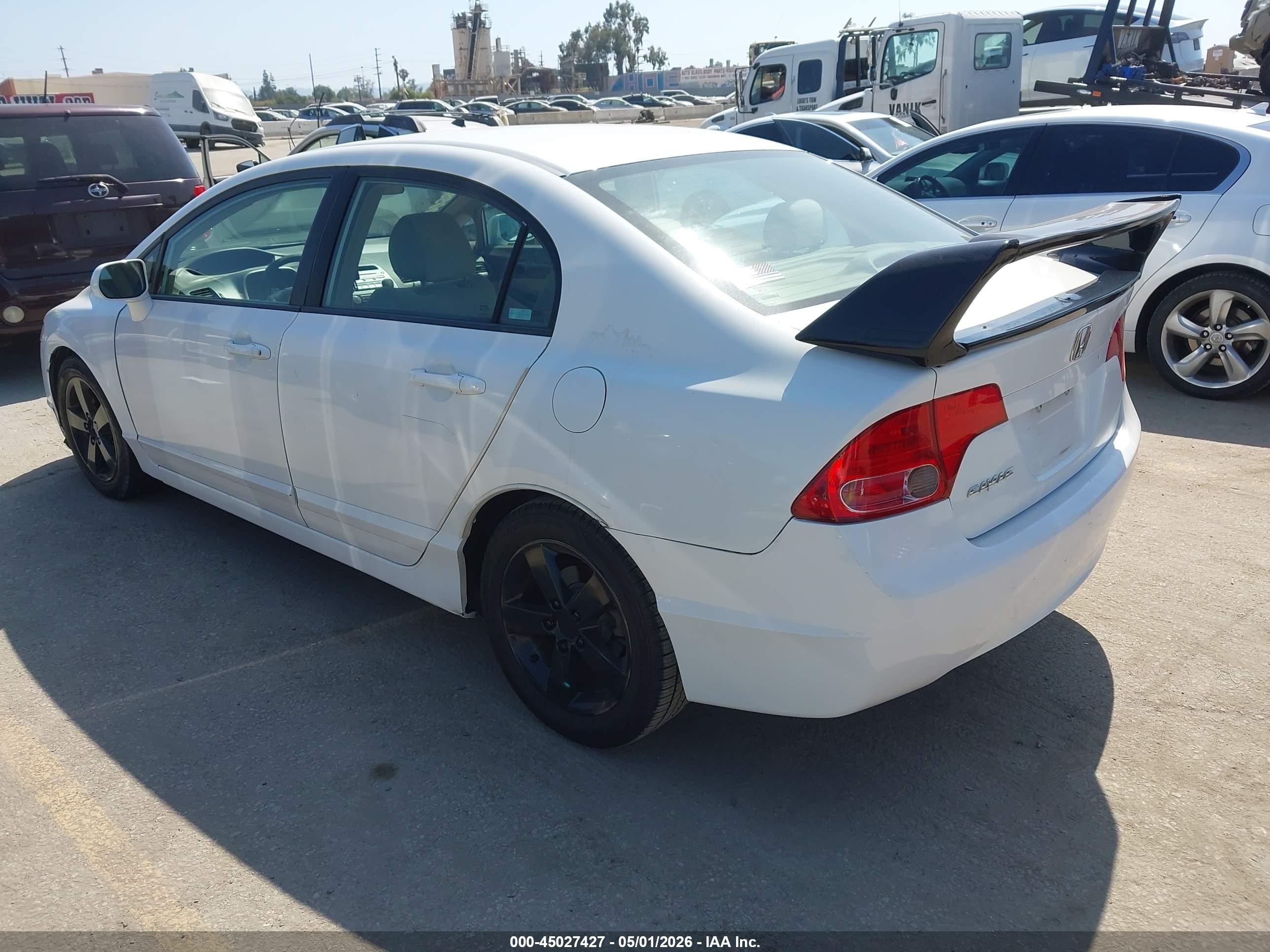 2007 Honda Civic Ex White vin: 1HGFA168X7L114561
