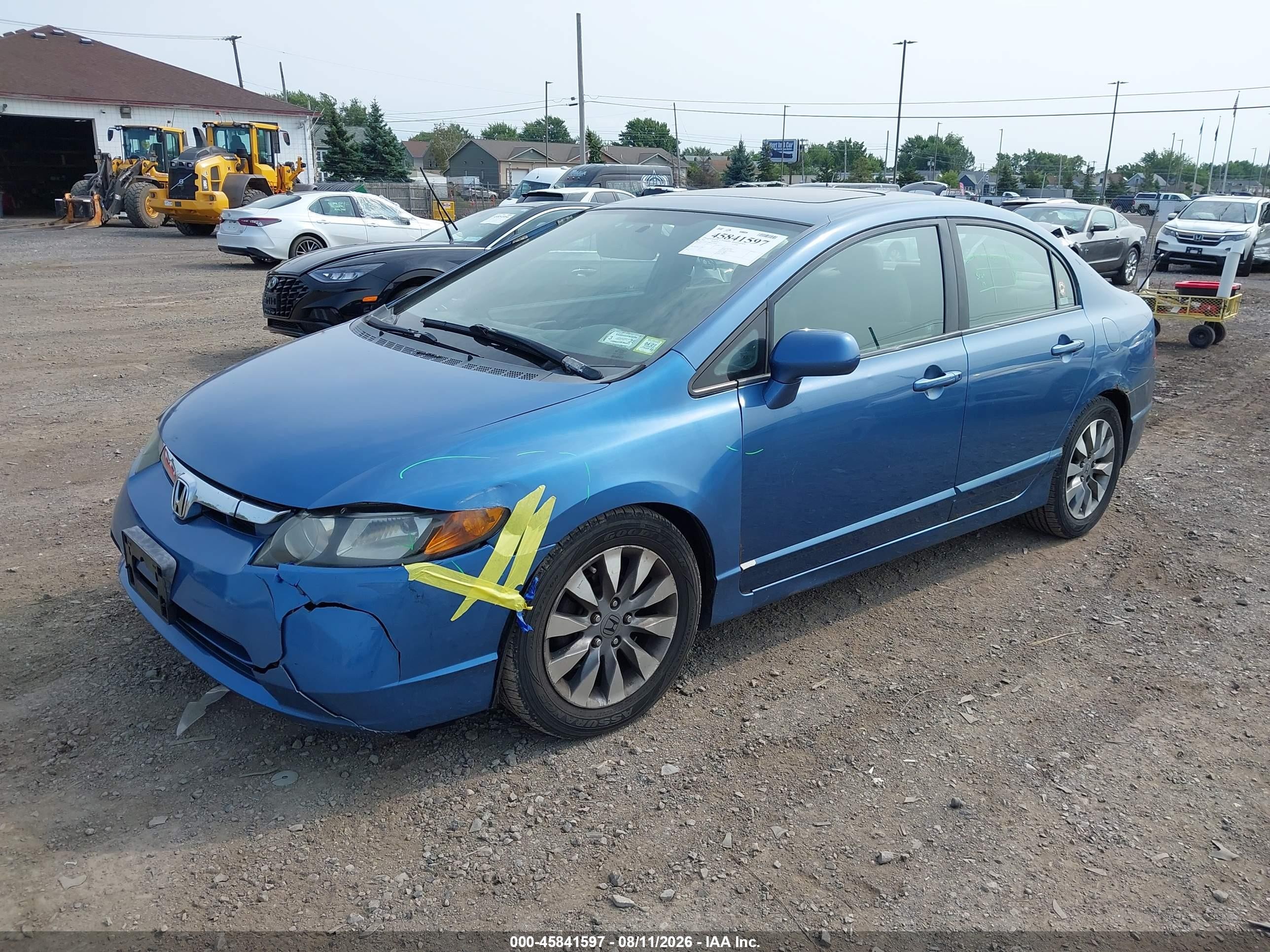 2007 Honda Civic Ex Blue vin: 1HGFA168X7L120568