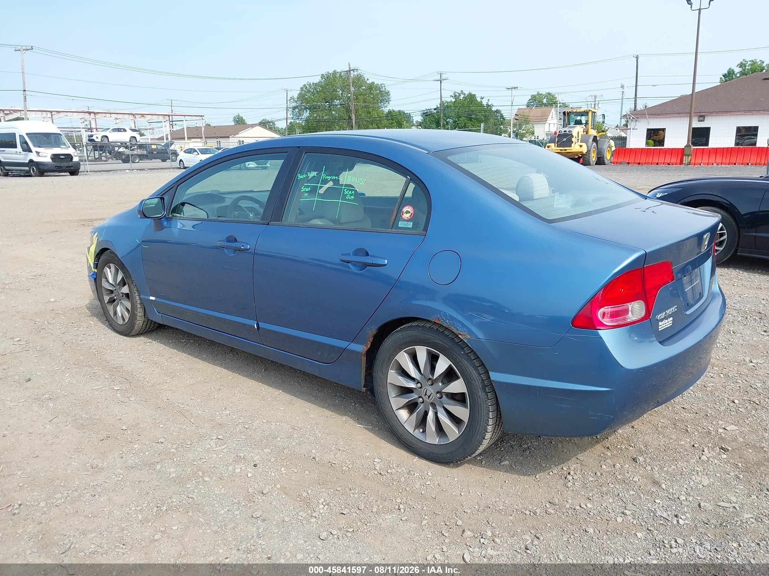2007 Honda Civic Ex Blue vin: 1HGFA168X7L120568