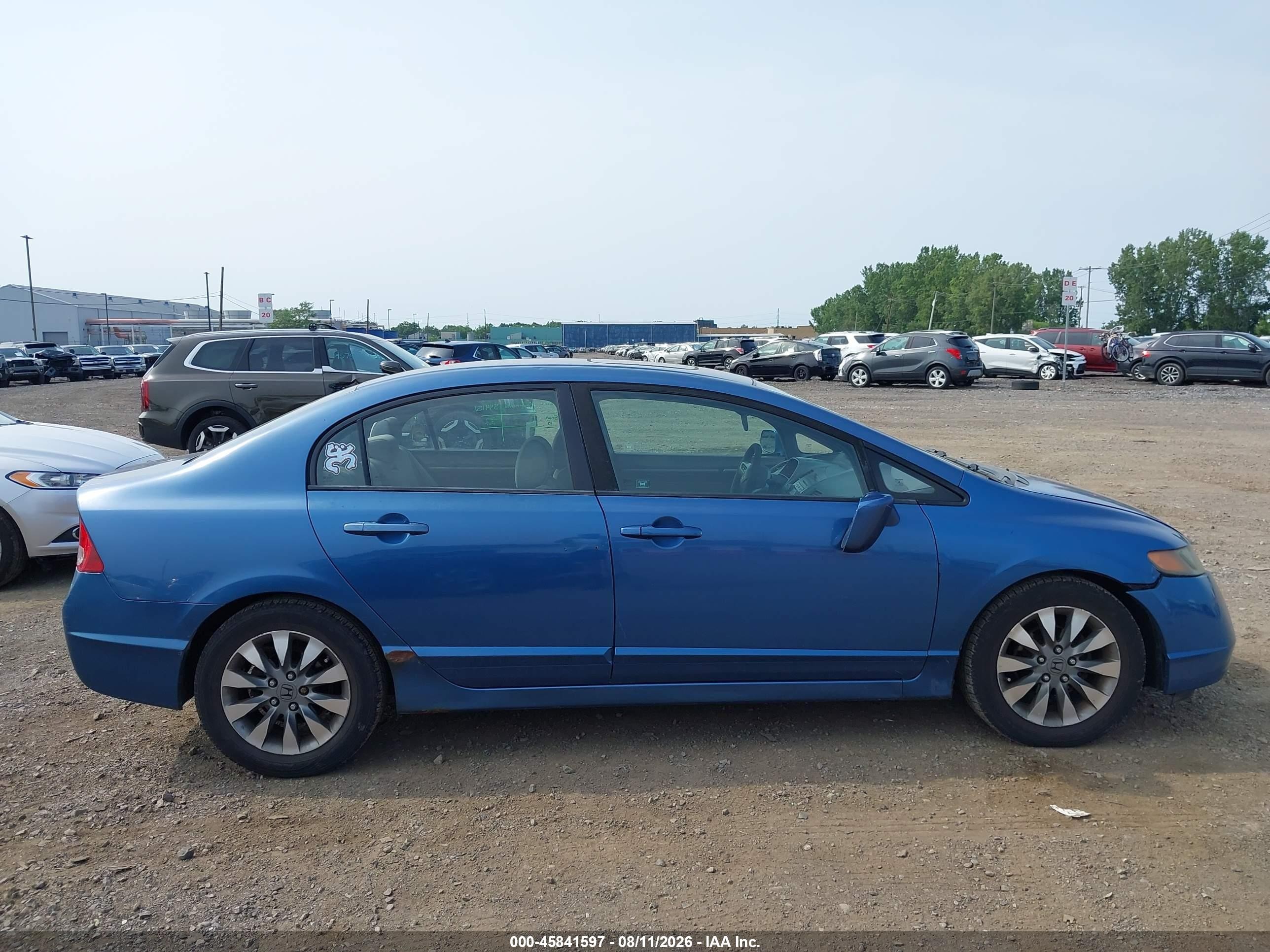 2007 Honda Civic Ex Blue vin: 1HGFA168X7L120568