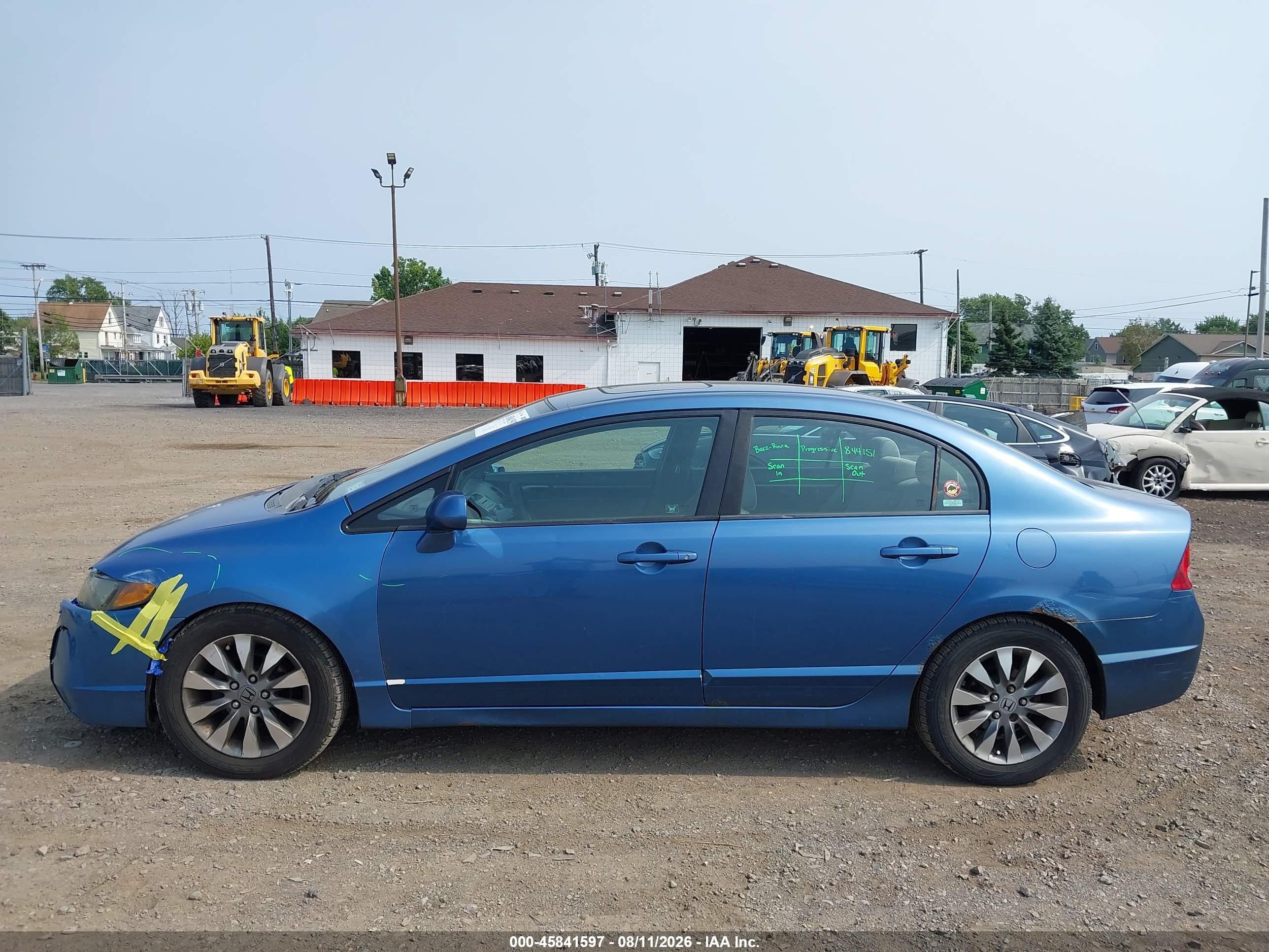 2007 Honda Civic Ex Blue vin: 1HGFA168X7L120568