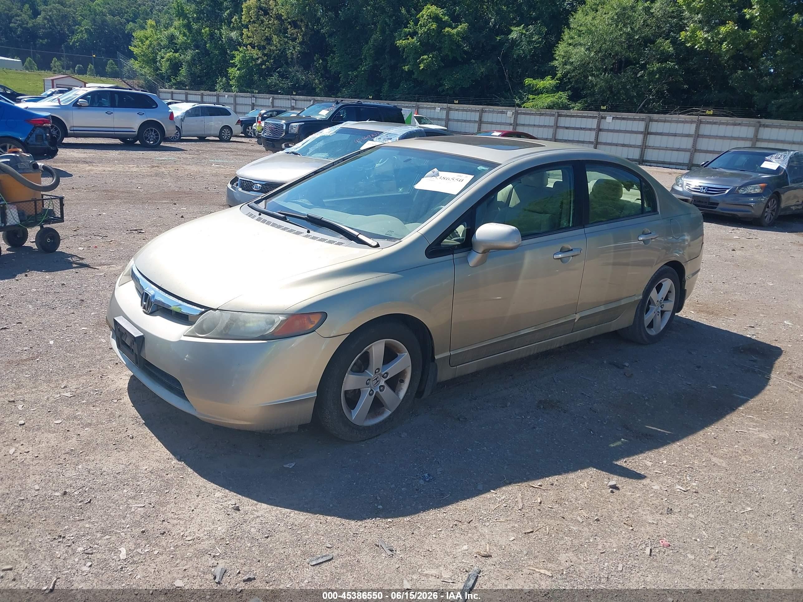 2007 Honda Civic Ex Gold vin: 1HGFA168X7L129822