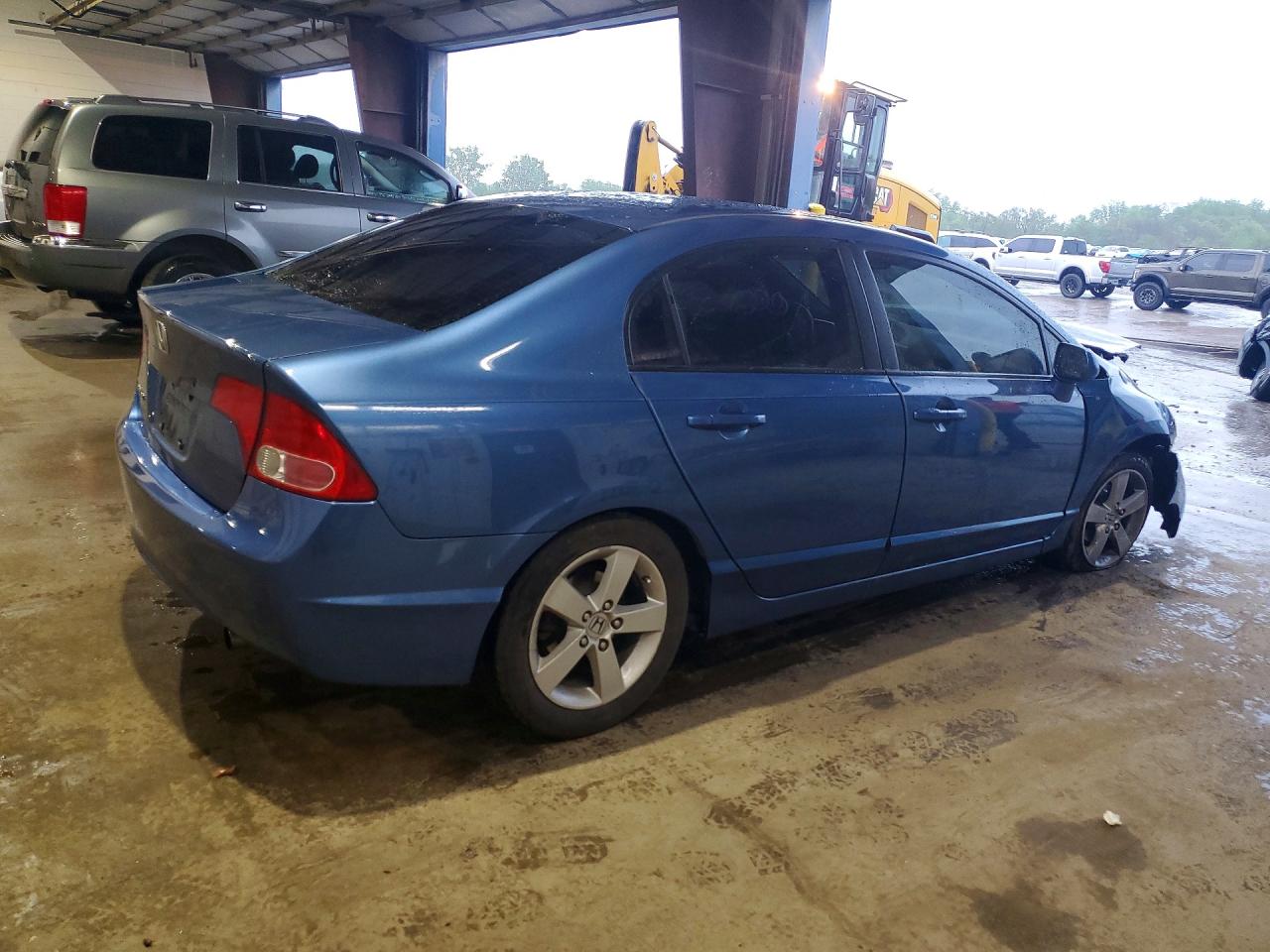 2007 Honda Civic Ex Синий vin: 1HGFA168X7L136575