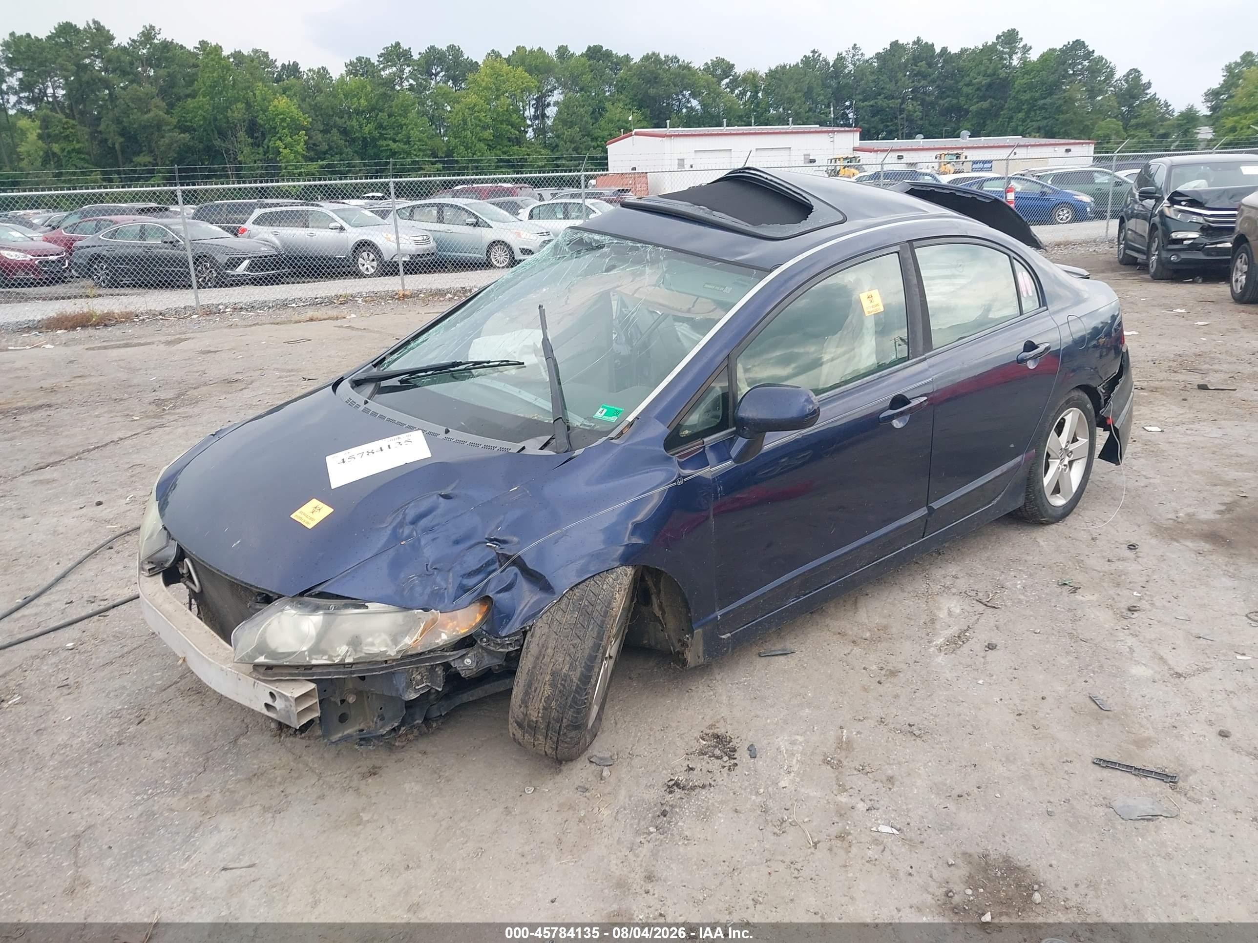 2007 Honda Civic Ex Blue vin: 1HGFA168X7L143980