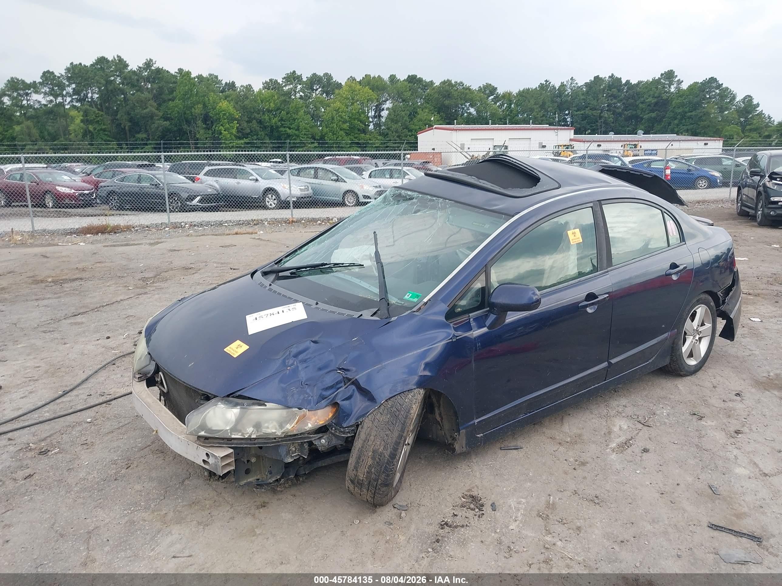 2007 Honda Civic Ex Blue vin: 1HGFA168X7L143980
