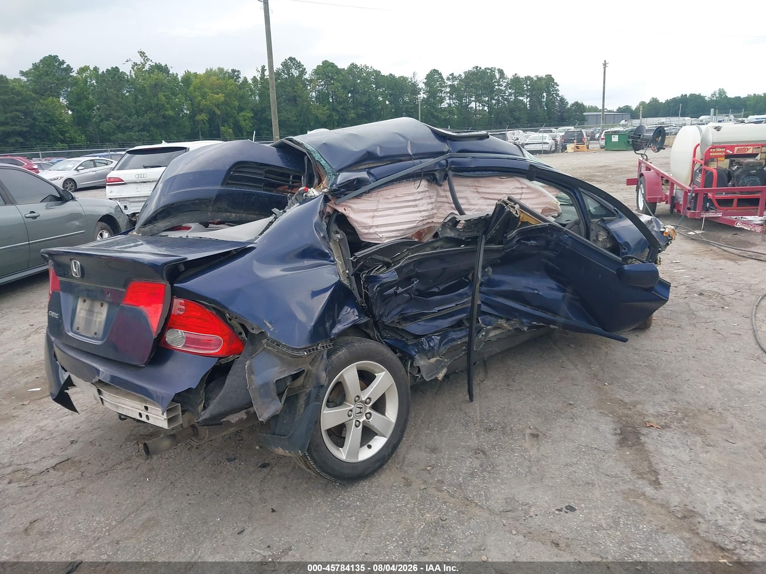 2007 Honda Civic Ex Blue vin: 1HGFA168X7L143980