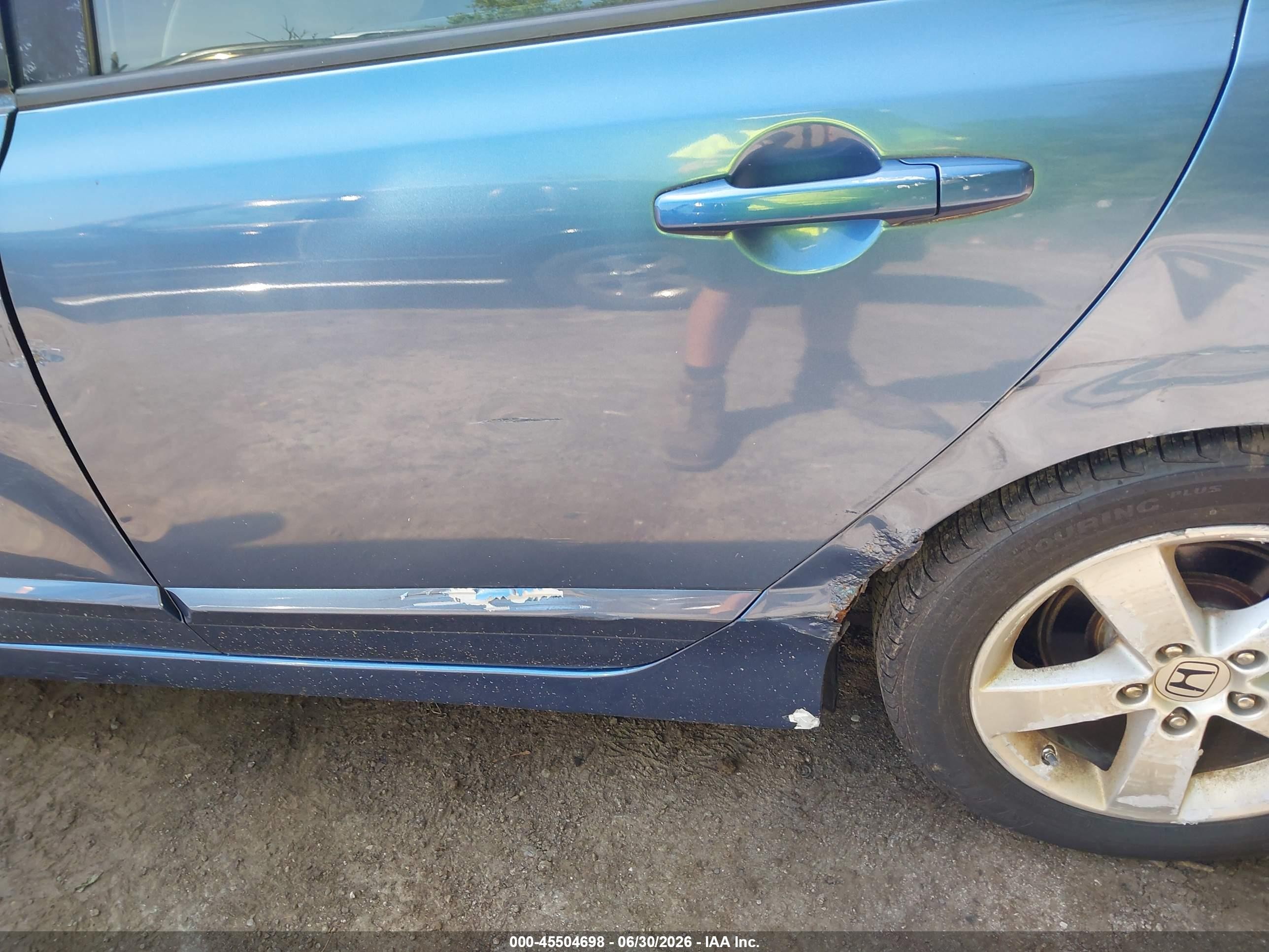 2008 Honda Civic Ex Blue vin: 1HGFA168X8L004160