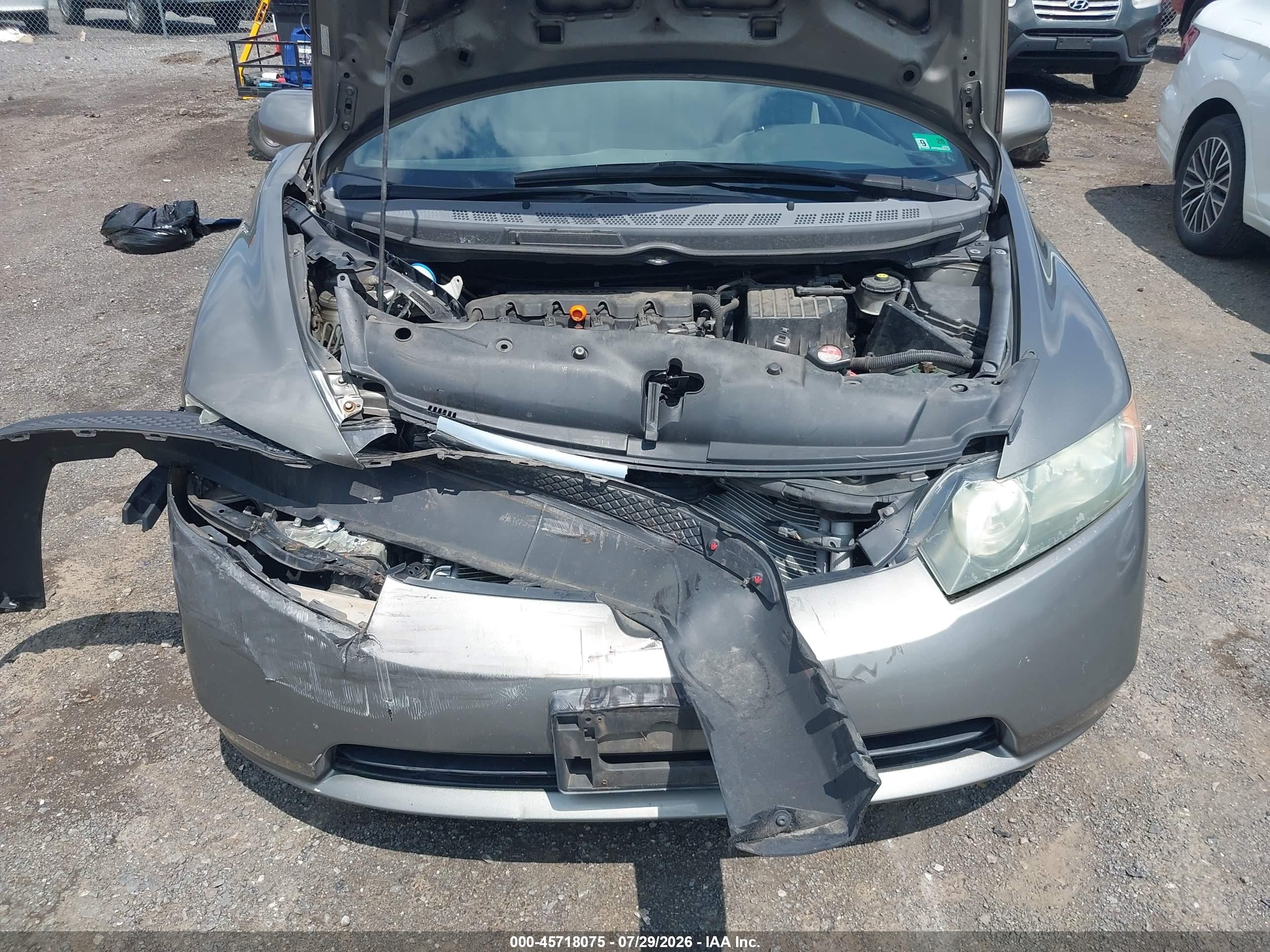 2008 Honda Civic Ex Серый vin: 1HGFA168X8L084513