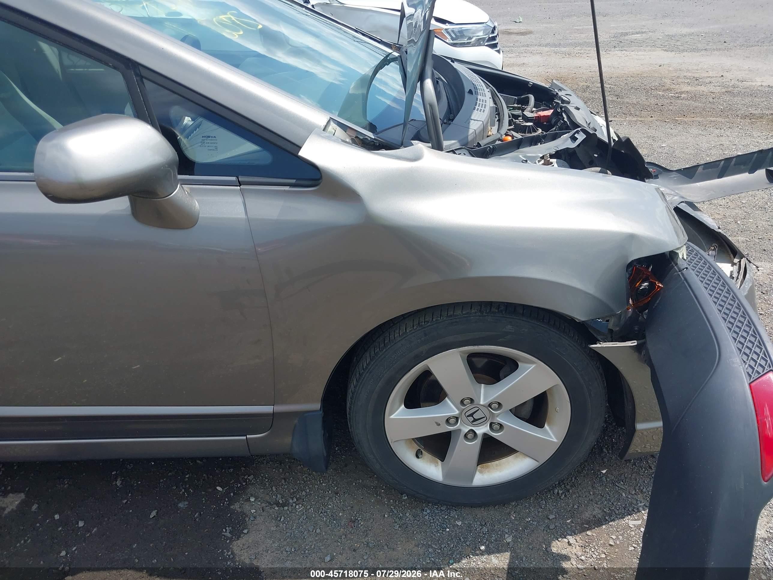 2008 Honda Civic Ex Серый vin: 1HGFA168X8L084513