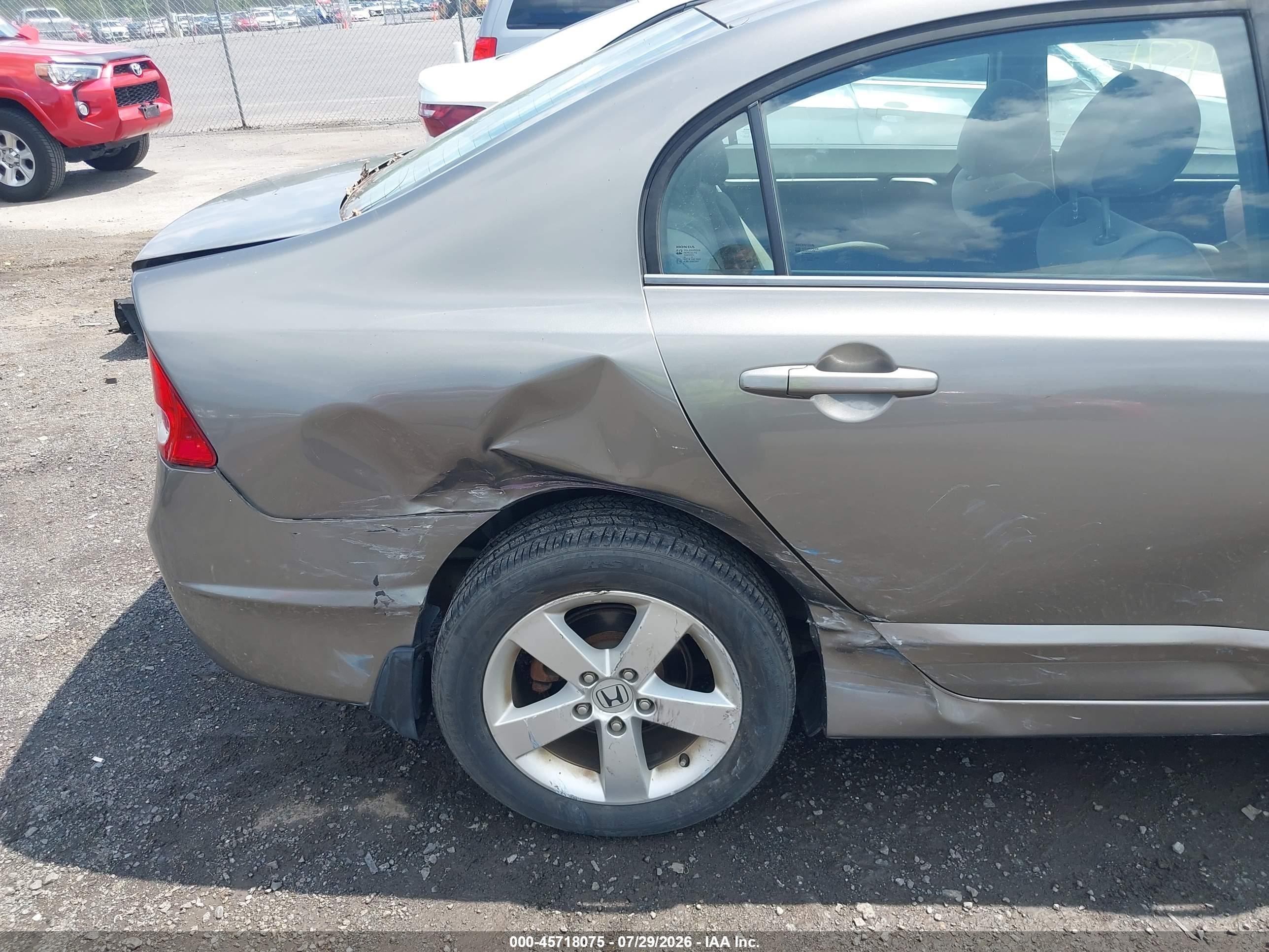 2008 Honda Civic Ex Серый vin: 1HGFA168X8L084513