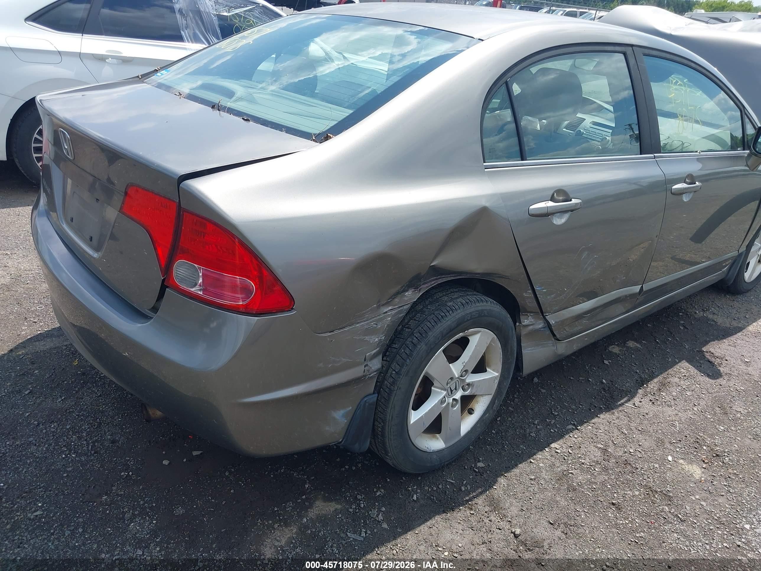 2008 Honda Civic Ex Серый vin: 1HGFA168X8L084513