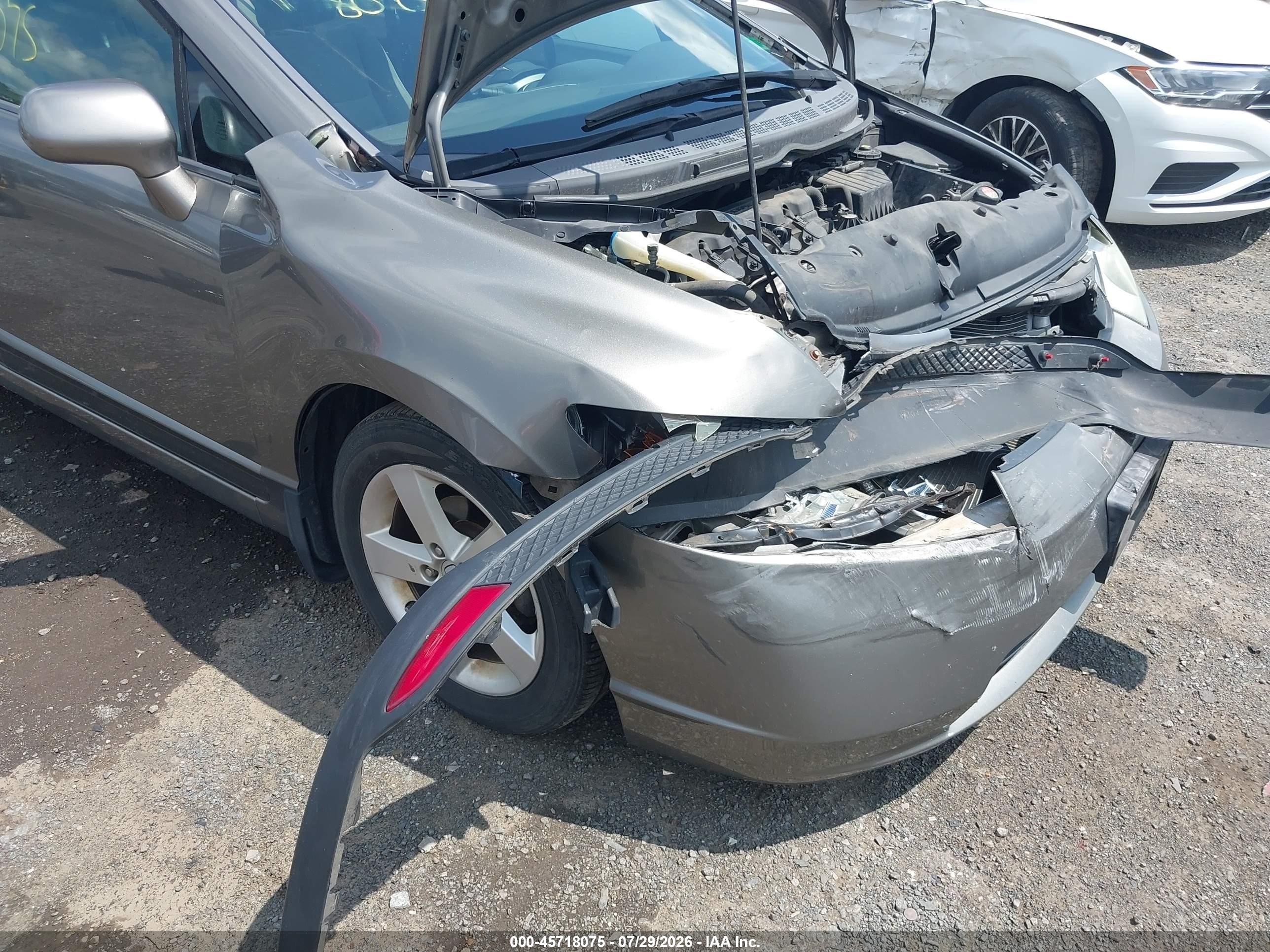 2008 Honda Civic Ex Серый vin: 1HGFA168X8L084513