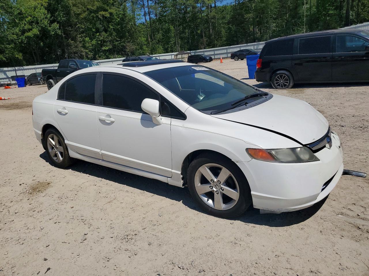 2008 Honda Civic Ex White vin: 1HGFA168X8L104453