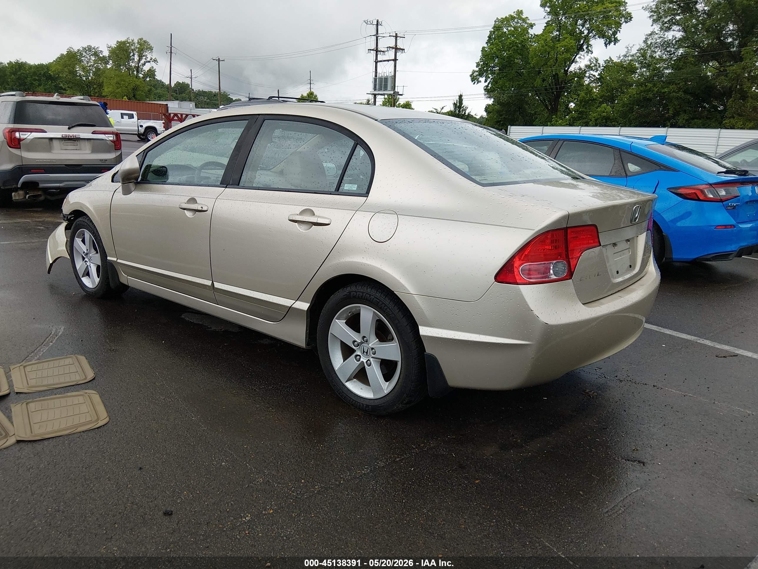 2008 Honda Civic Ex Brown vin: 1HGFA168X8L117378
