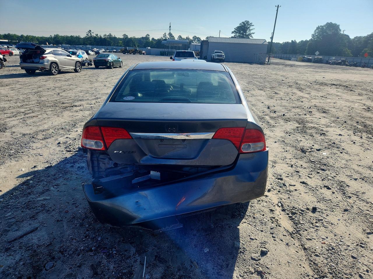 2009 Honda Civic Ex Gray vin: 1HGFA168X9L020697