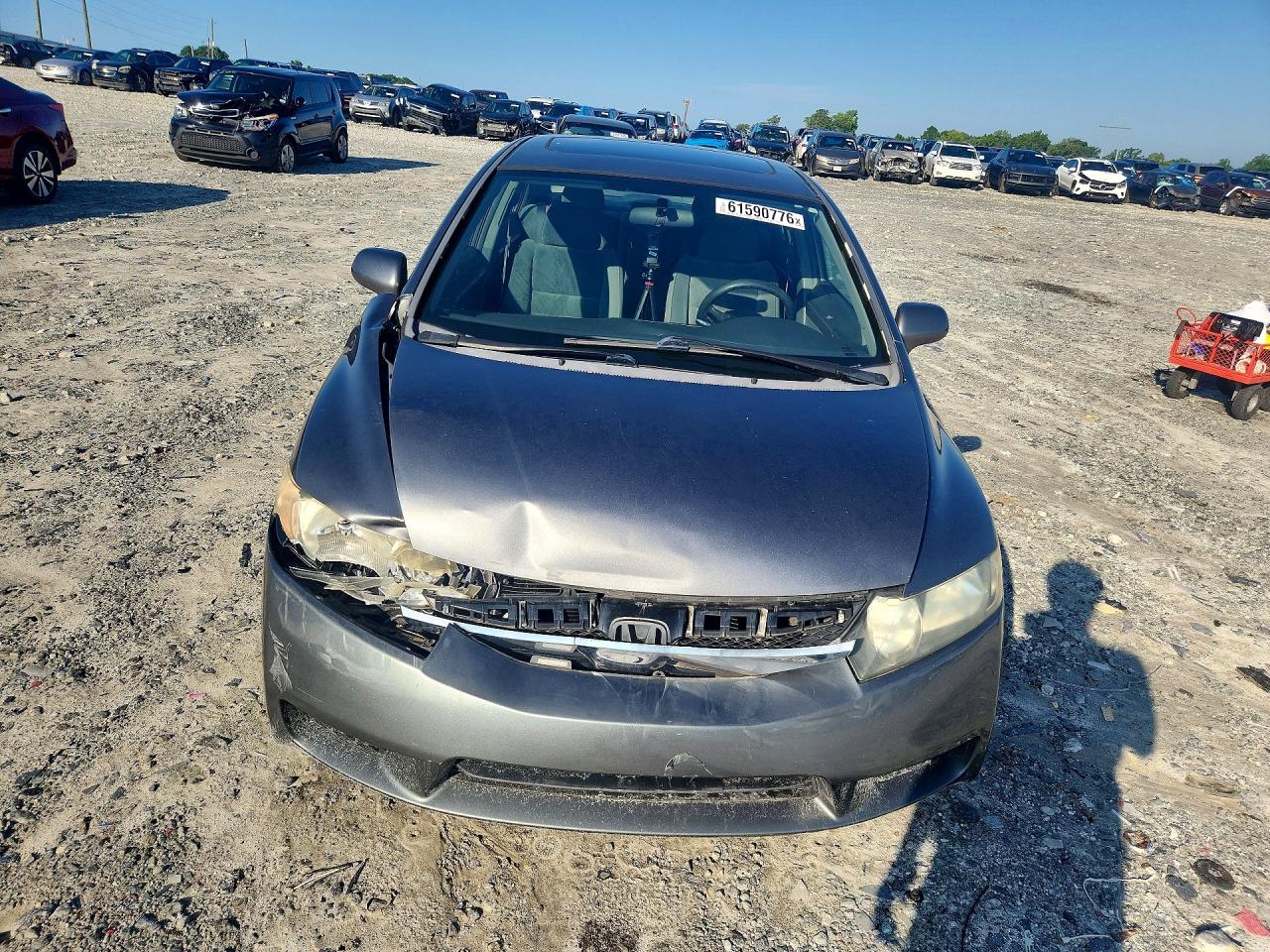 2009 Honda Civic Ex Gray vin: 1HGFA168X9L020697