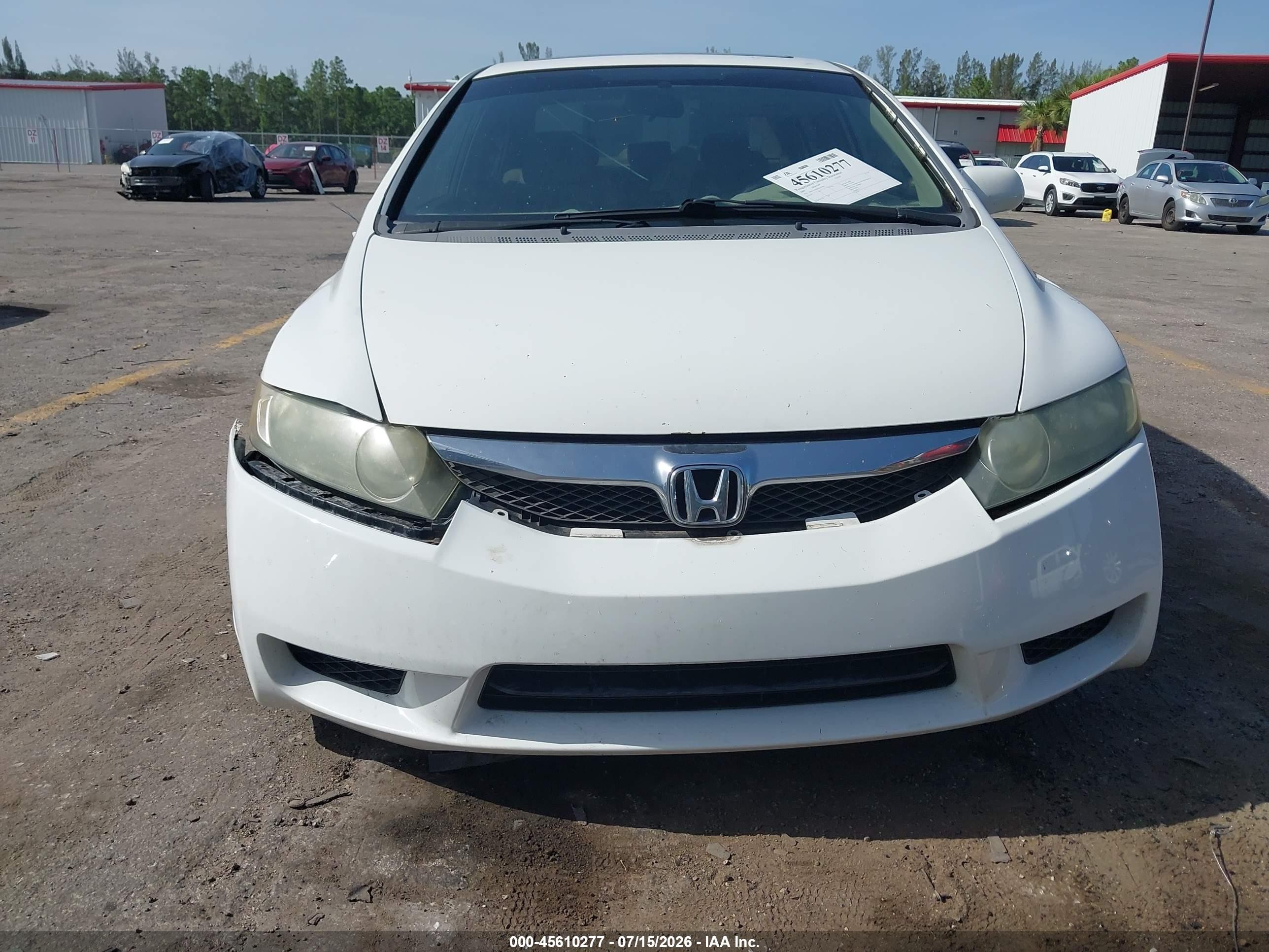 2009 Honda Civic Ex White vin: 1HGFA168X9L025902