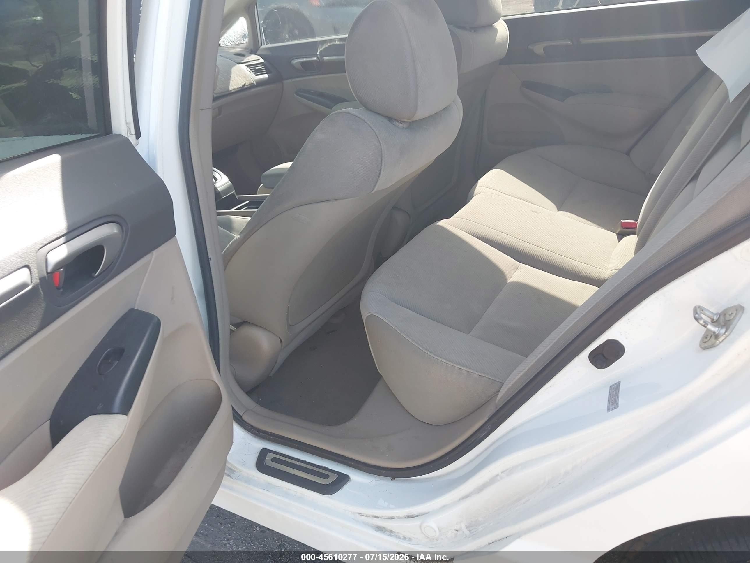2009 Honda Civic Ex White vin: 1HGFA168X9L025902