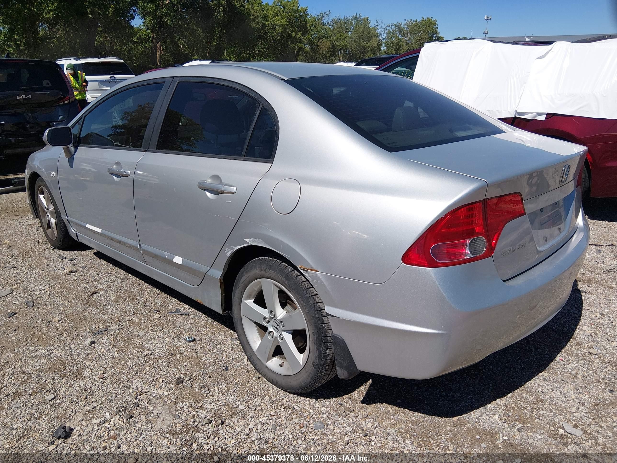 2008 Honda Civic Ex-l Silver vin: 1HGFA16908L076039