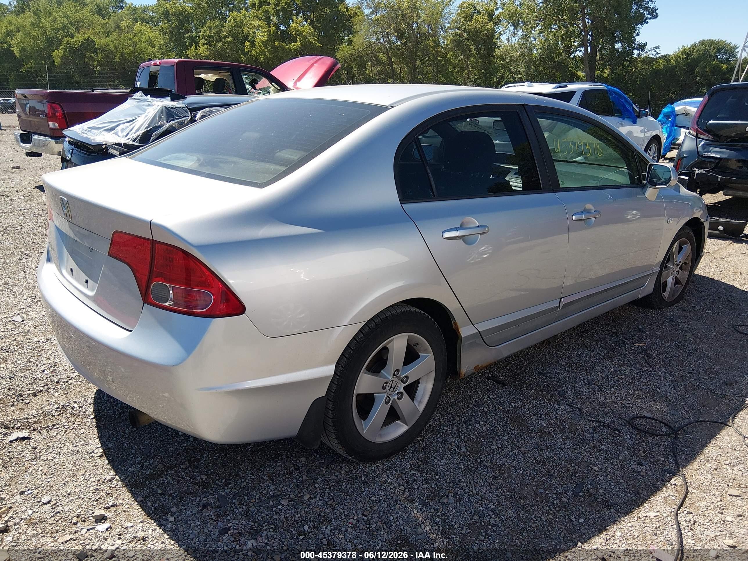 2008 Honda Civic Ex-l Silver vin: 1HGFA16908L076039