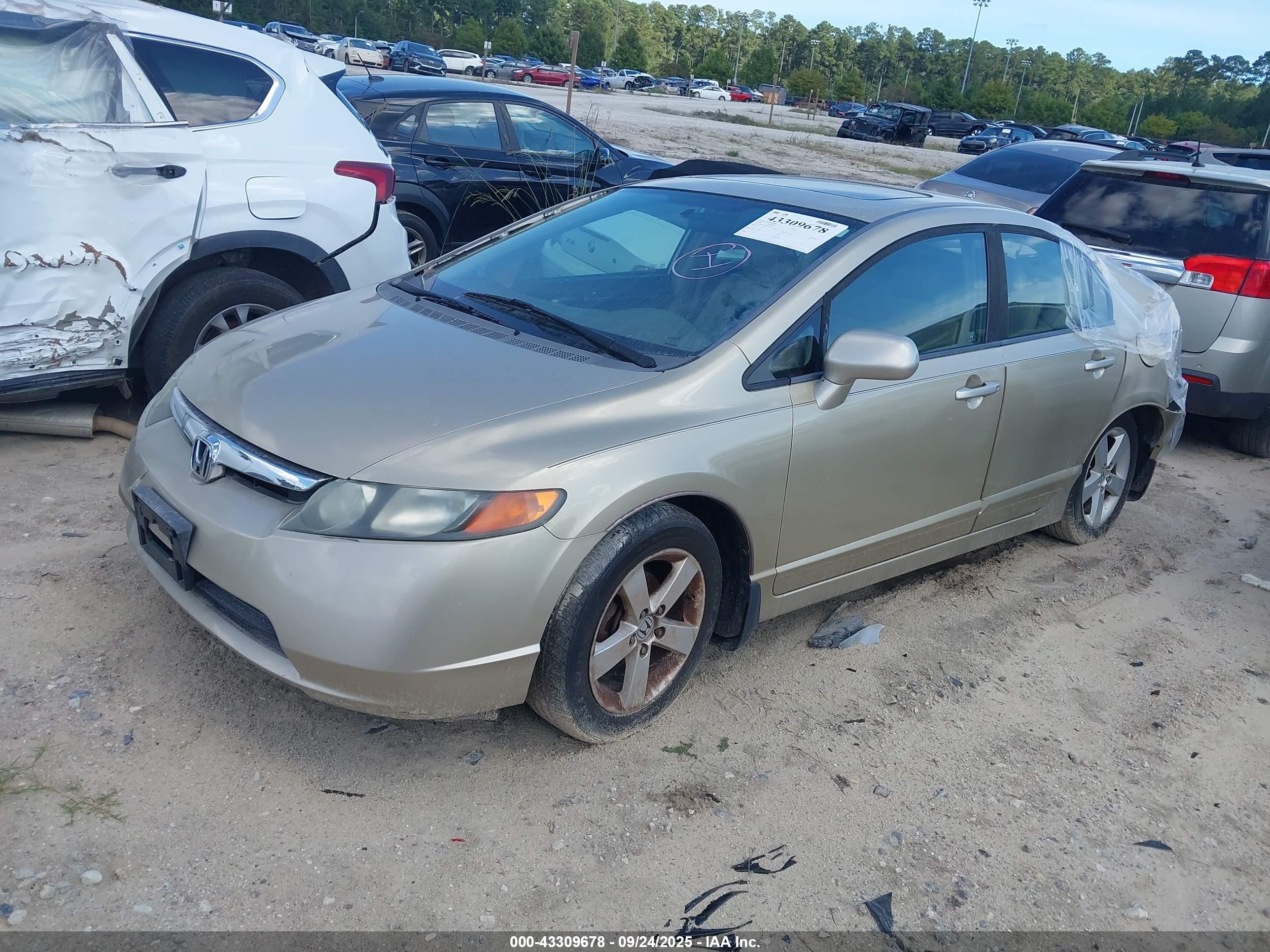 2008 Honda Civic Ex-l Gold vin: 1HGFA16908L081158