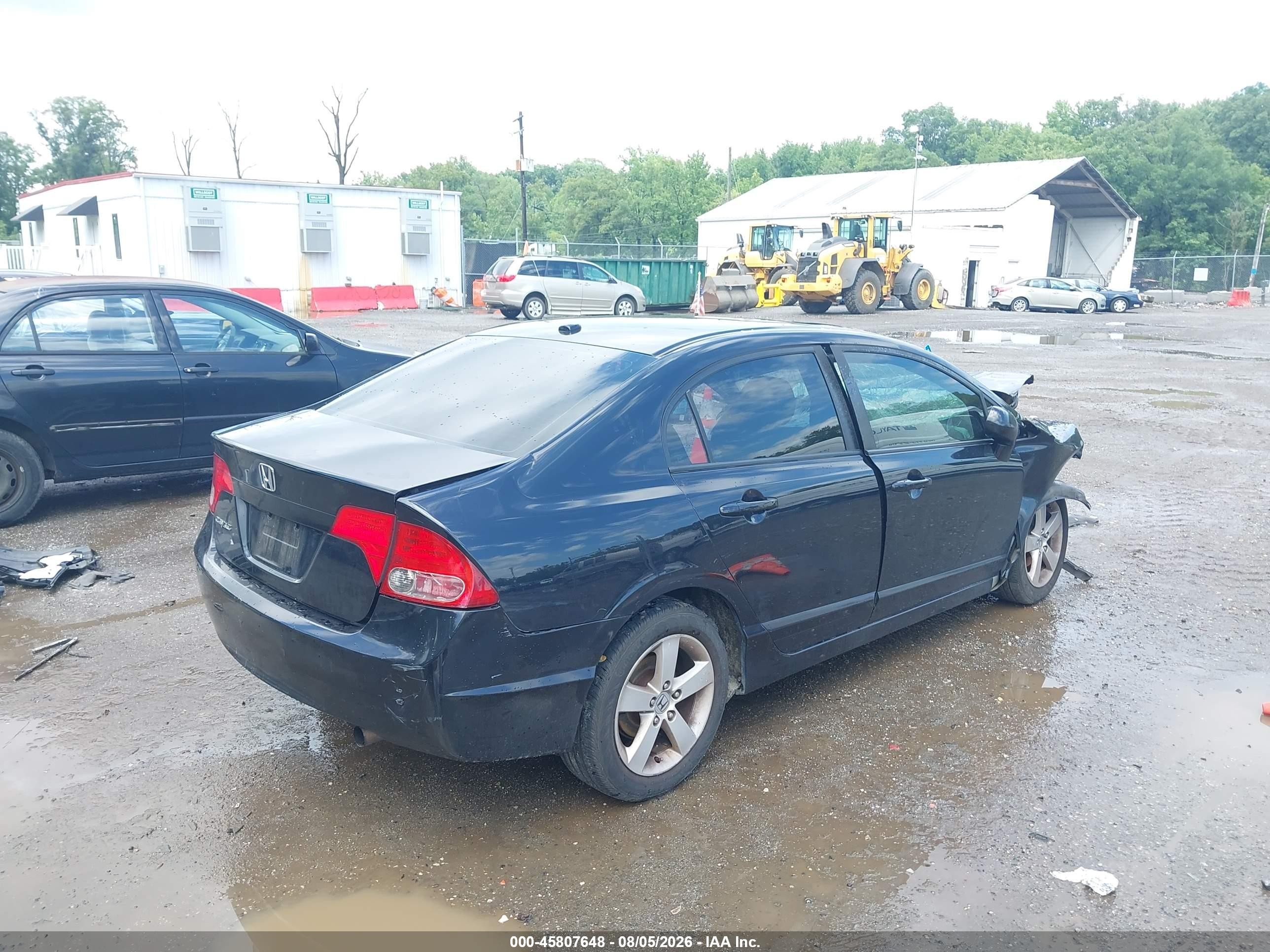 2008 Honda Civic Ex-l Black vin: 1HGFA16908L110111