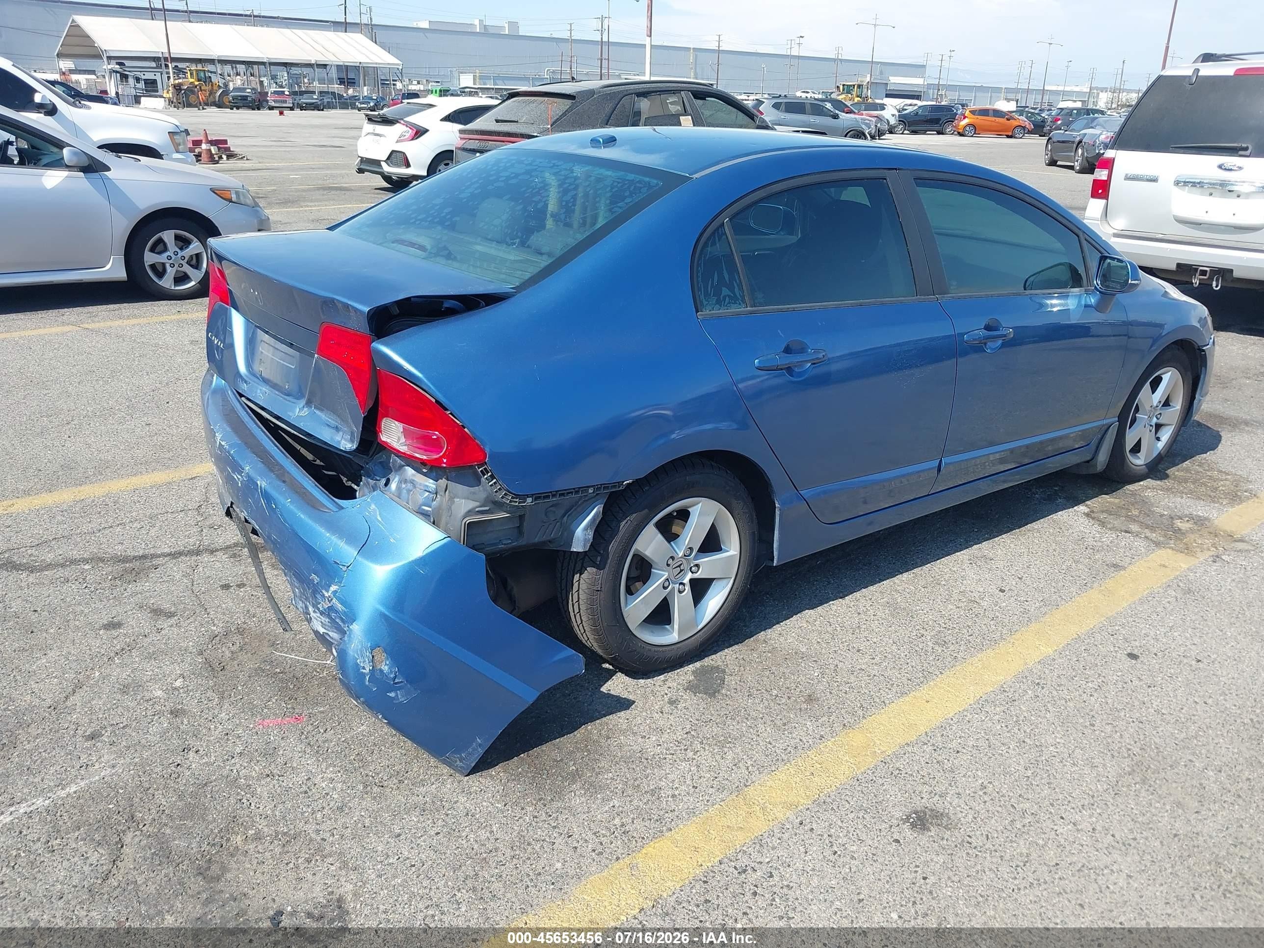 2008 Honda Civic Ex-l Light Blue vin: 1HGFA16938L085401