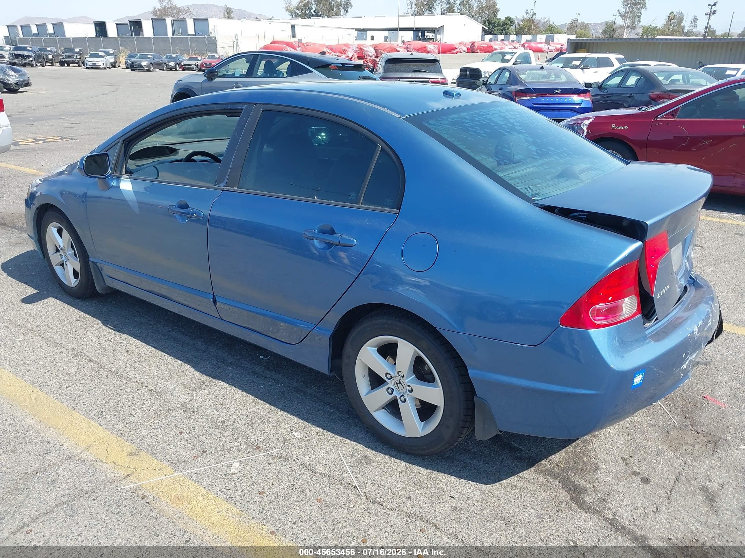 2008 Honda Civic Ex-l Light Blue vin: 1HGFA16938L085401