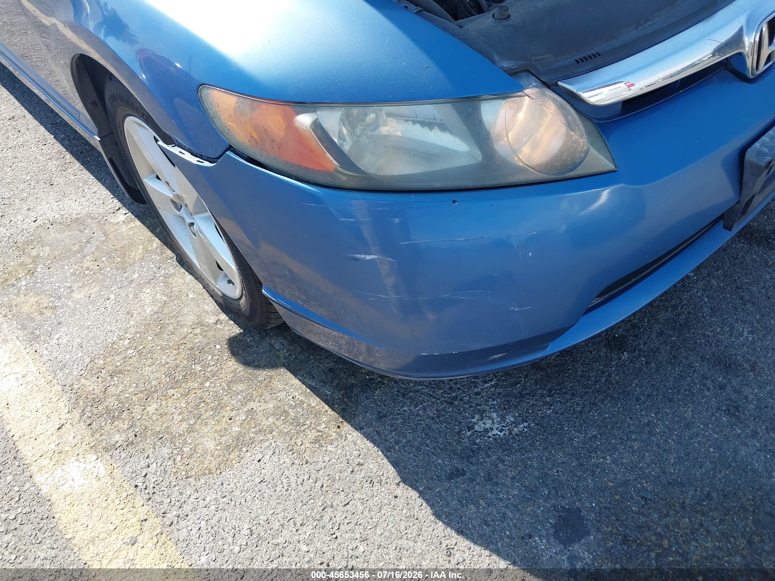 2008 Honda Civic Ex-l Light Blue vin: 1HGFA16938L085401