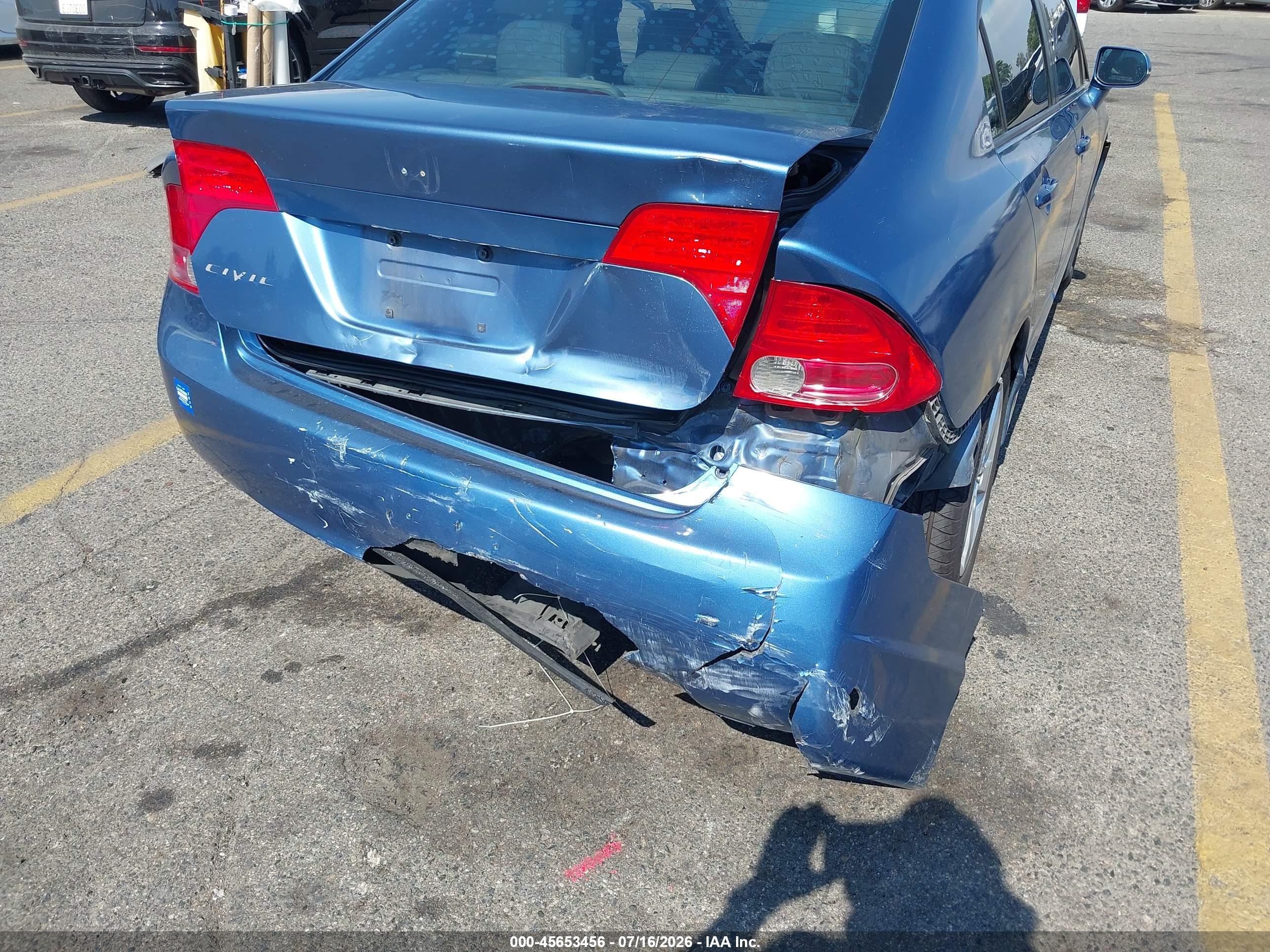 2008 Honda Civic Ex-l Light Blue vin: 1HGFA16938L085401