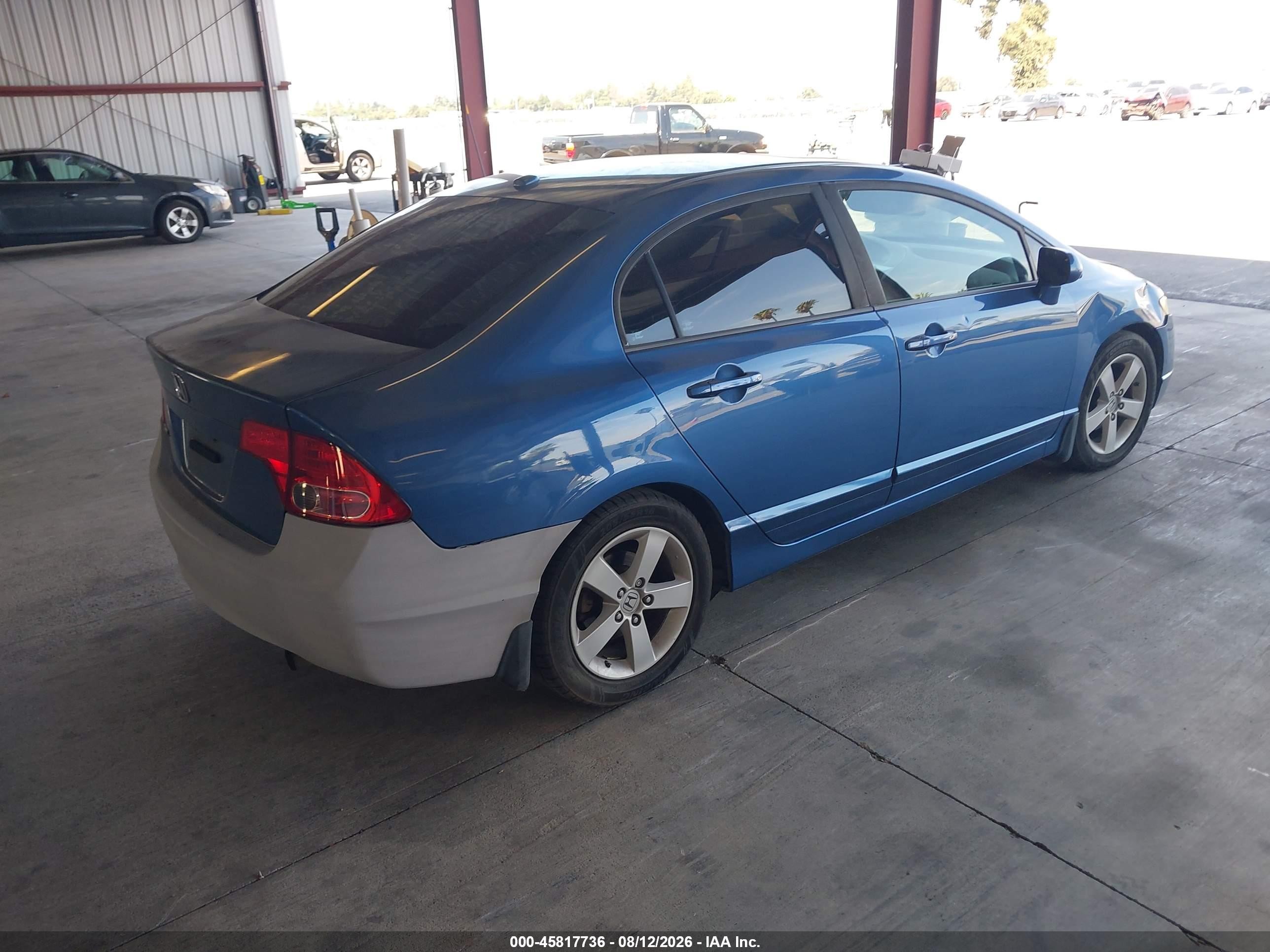 2008 Honda Civic Ex-l Blue vin: 1HGFA16938L119580