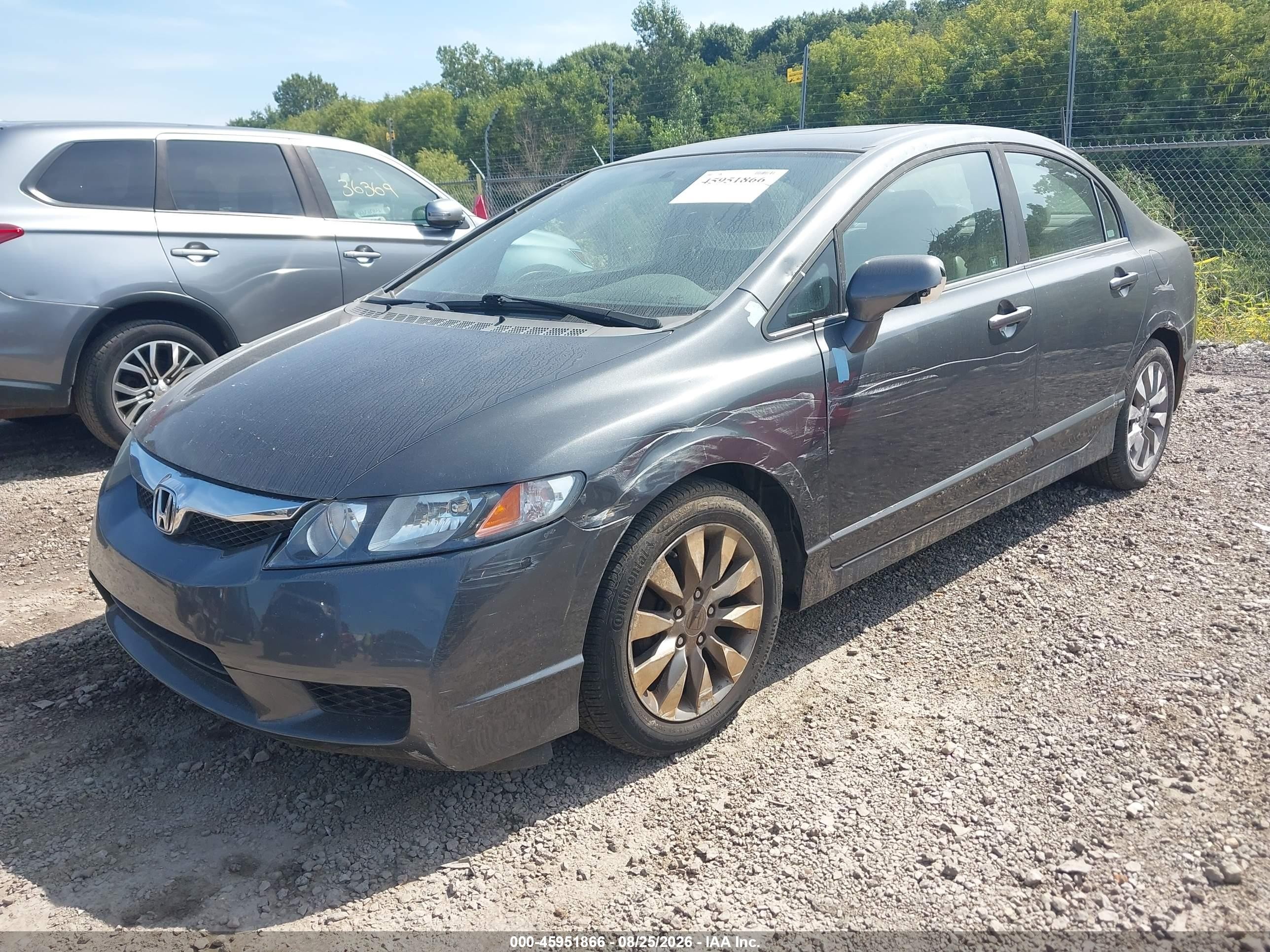 2009 Honda Civic Ex-l Серый vin: 1HGFA16939L015978