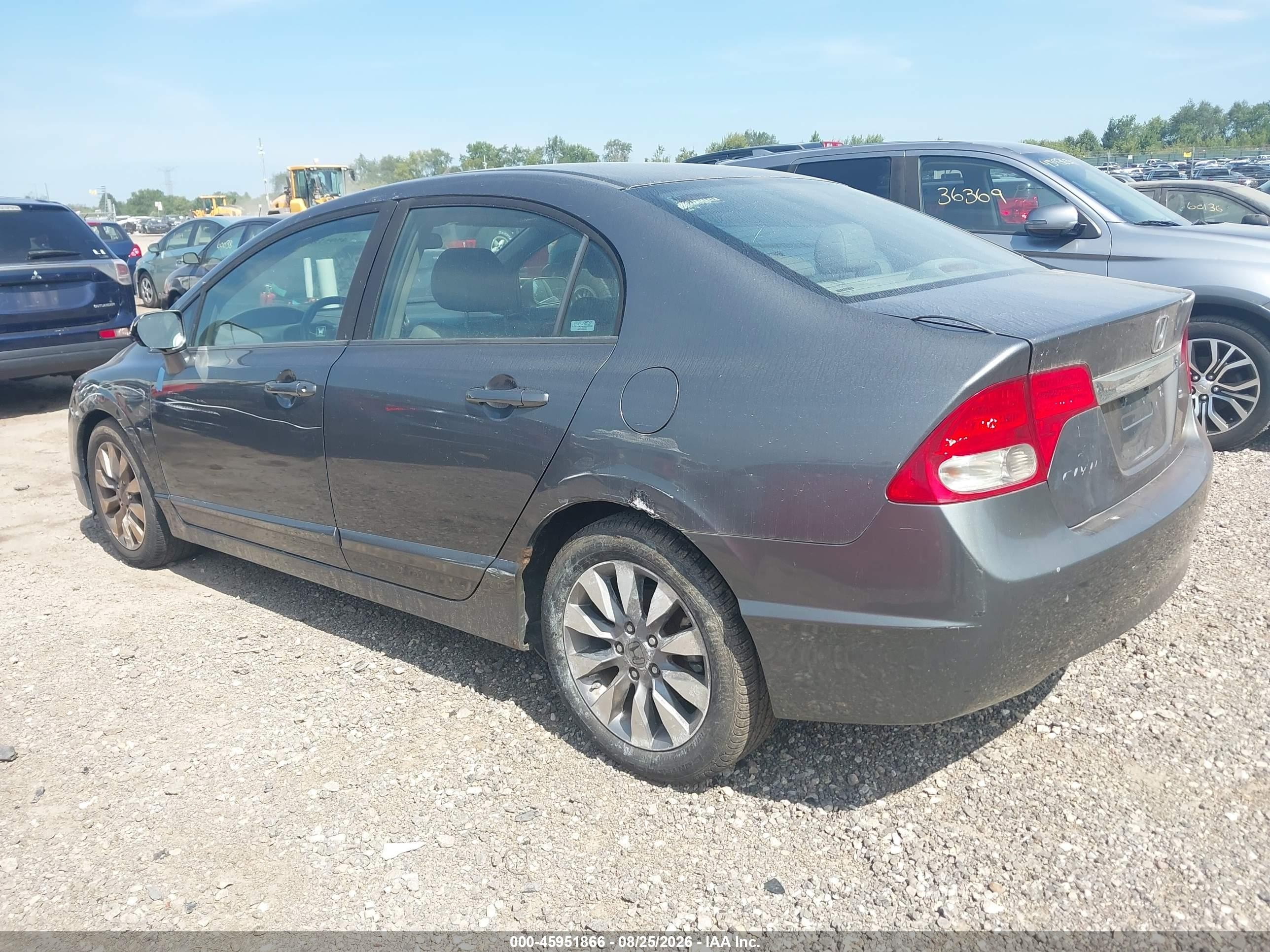 2009 Honda Civic Ex-l Серый vin: 1HGFA16939L015978