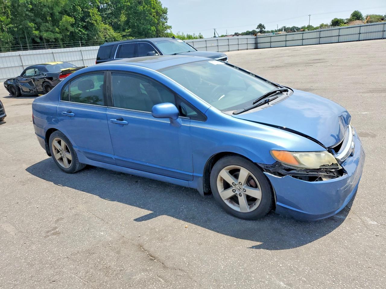 2008 Honda Civic Exl Синий vin: 1HGFA16948L021688