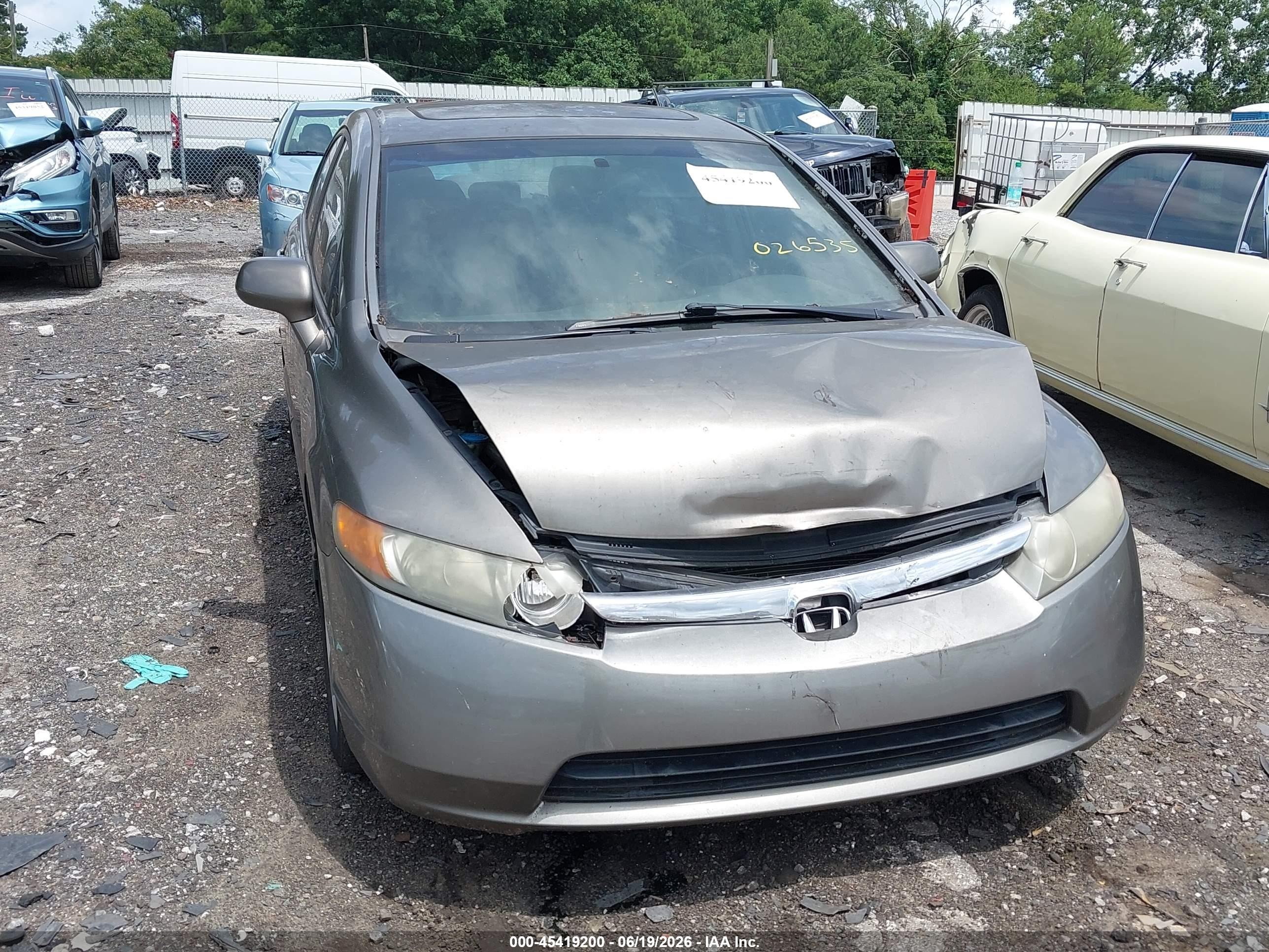 2008 Honda Civic Ex-l Beige vin: 1HGFA16948L026535