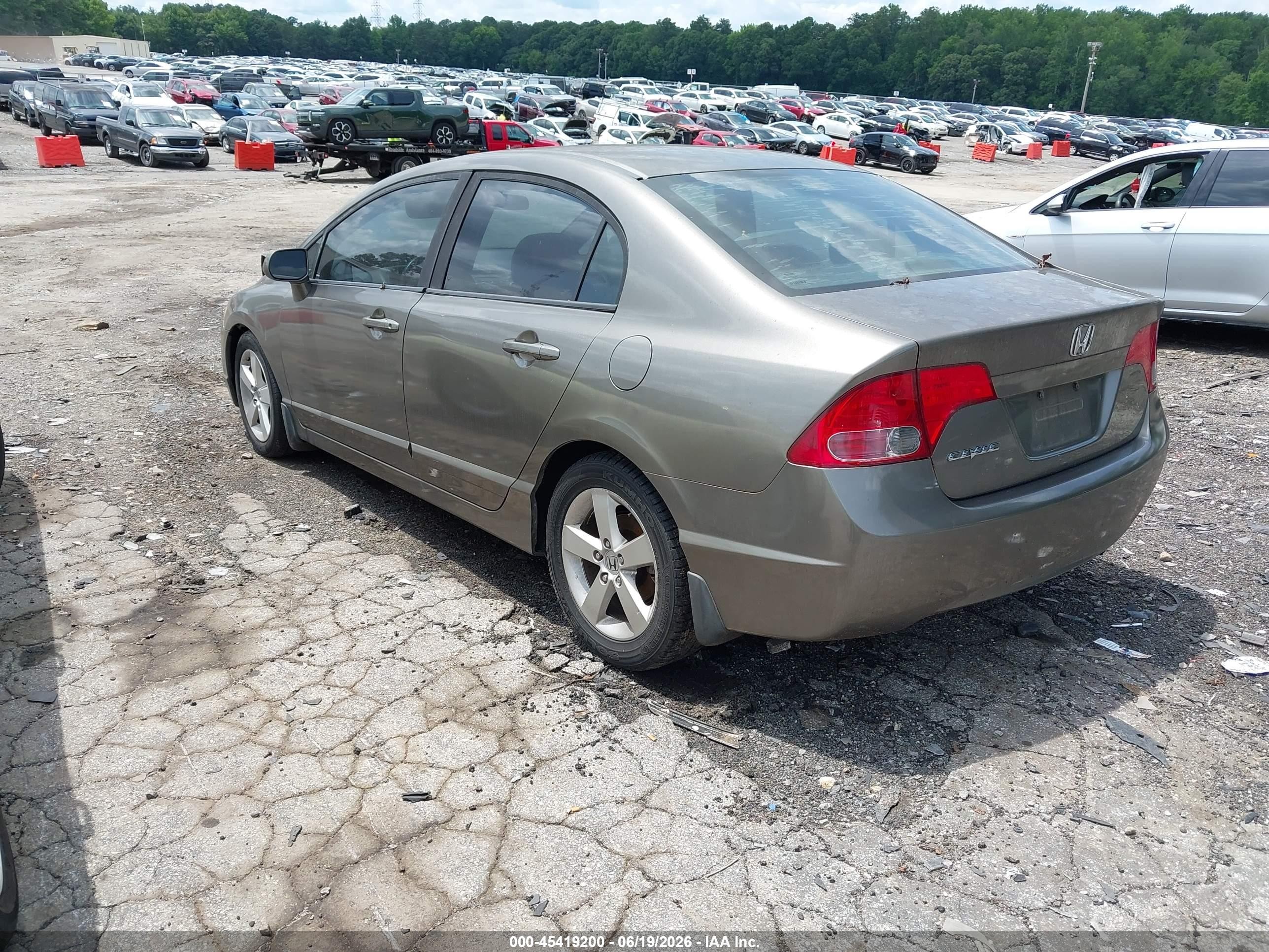 2008 Honda Civic Ex-l Beige vin: 1HGFA16948L026535