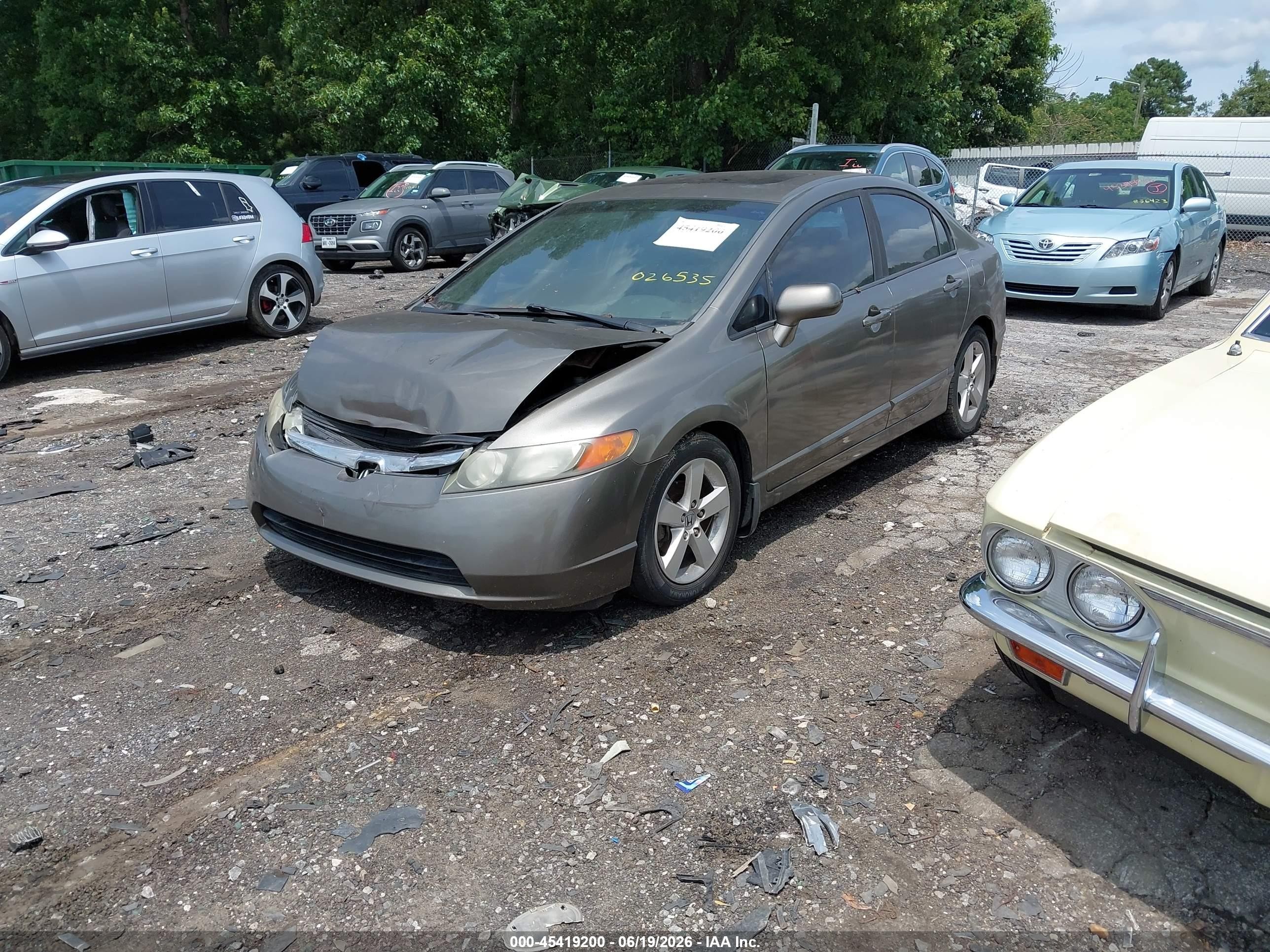 2008 Honda Civic Ex-l Beige vin: 1HGFA16948L026535