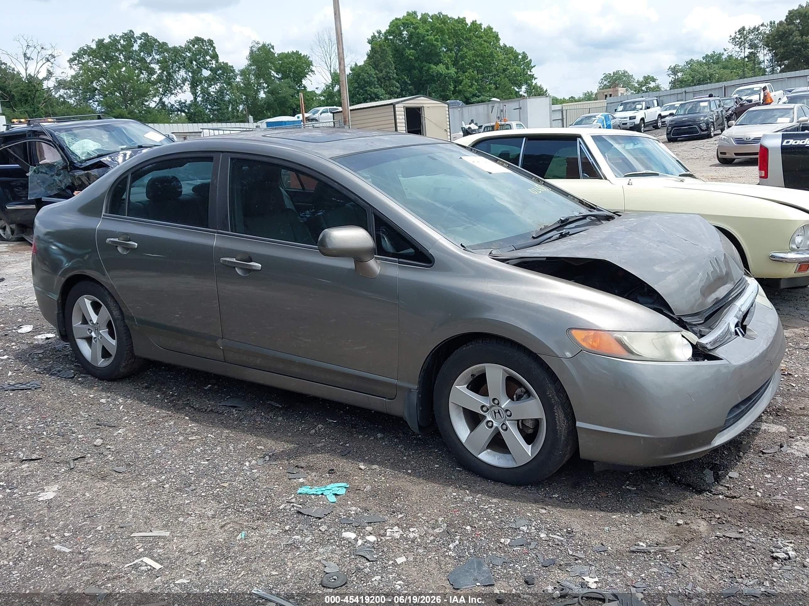 2008 Honda Civic Ex-l Beige vin: 1HGFA16948L026535