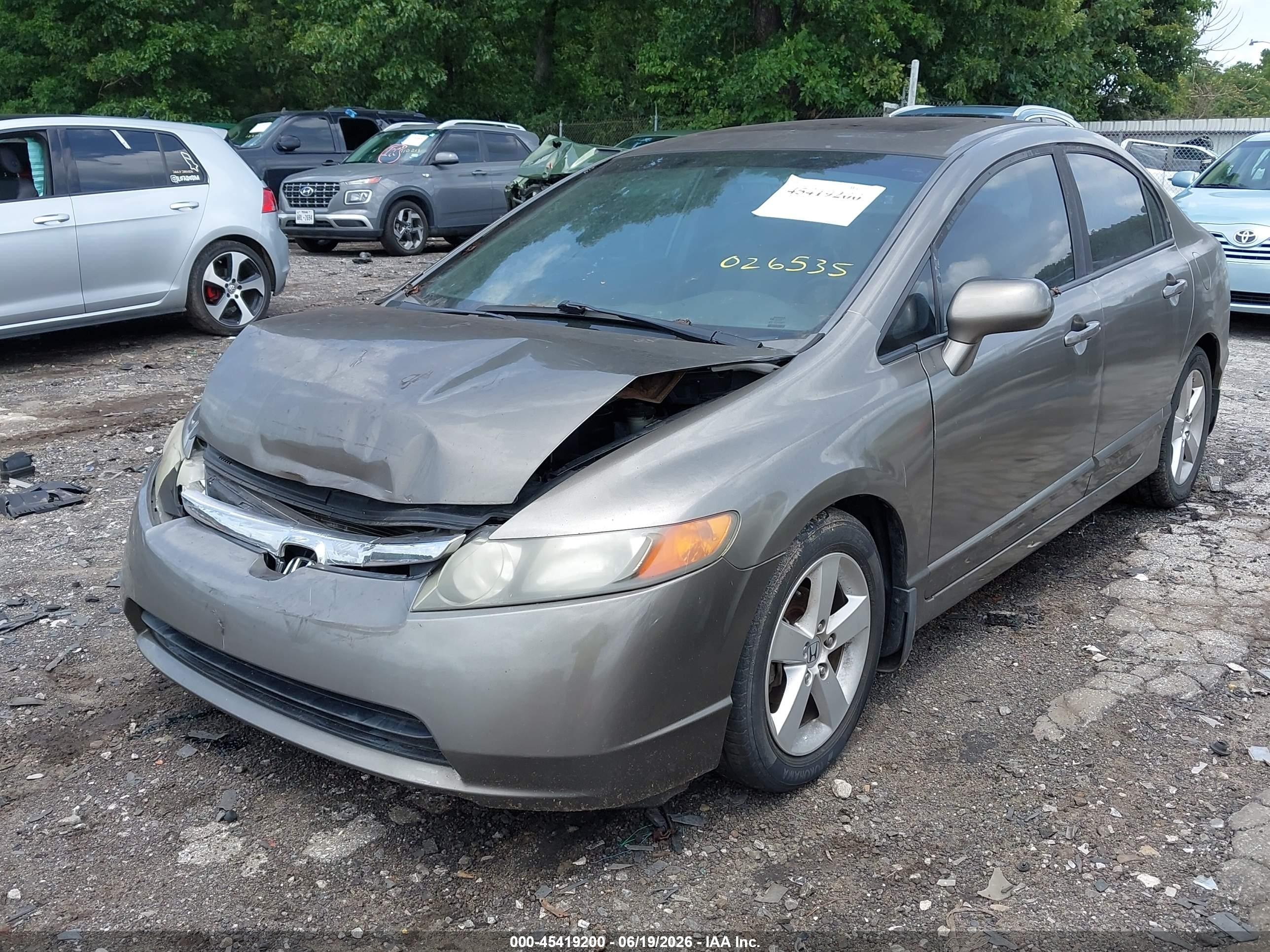 2008 Honda Civic Ex-l Beige vin: 1HGFA16948L026535